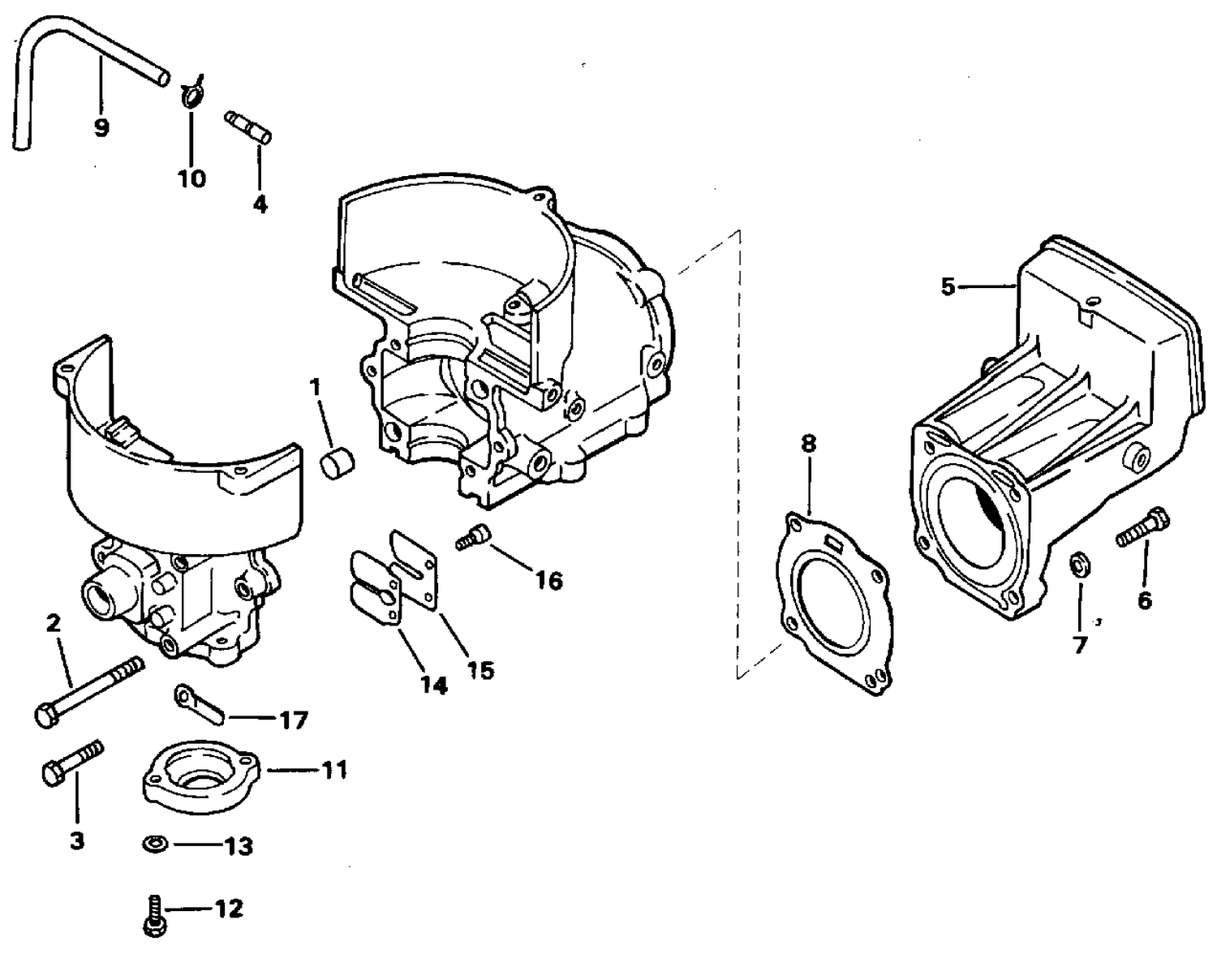 CYLINDER & CRANKCASE, REED VALVE