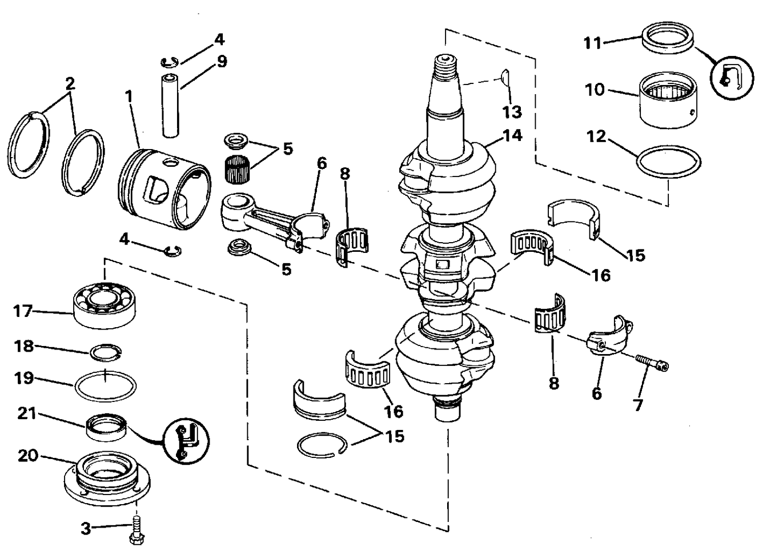 CRANKSHAFT & PISTON