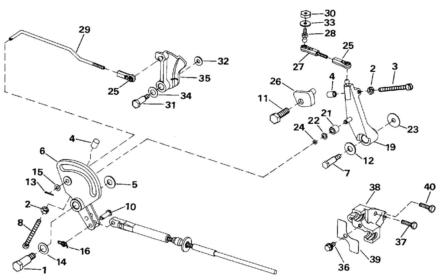 SHIFT & THROTTLE LINKAGE