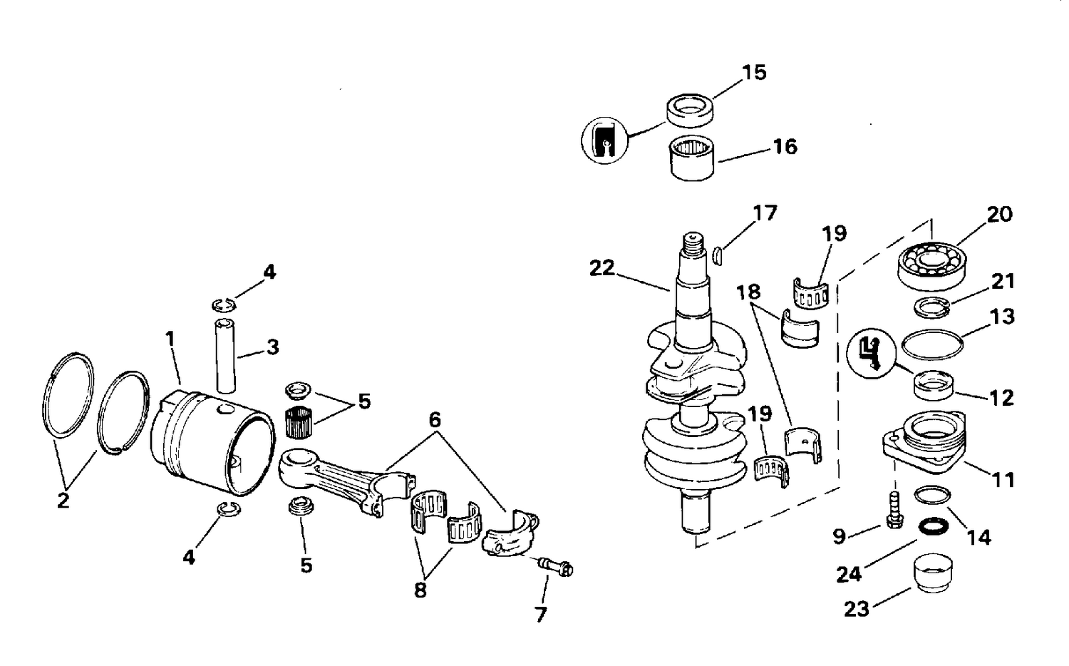 CRANKSHAFT & PISTON