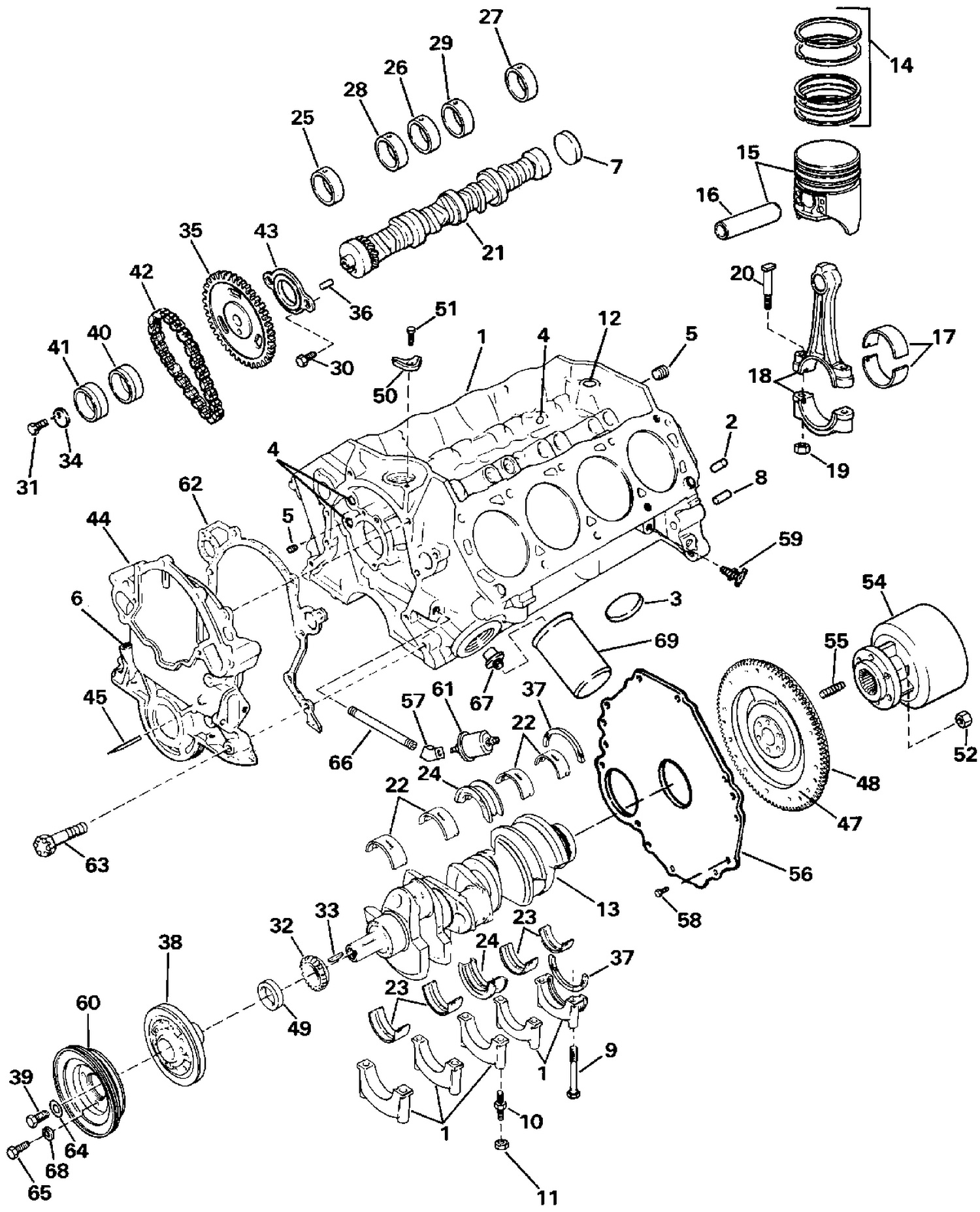 CRANKCASE - 5.8 LITRE
