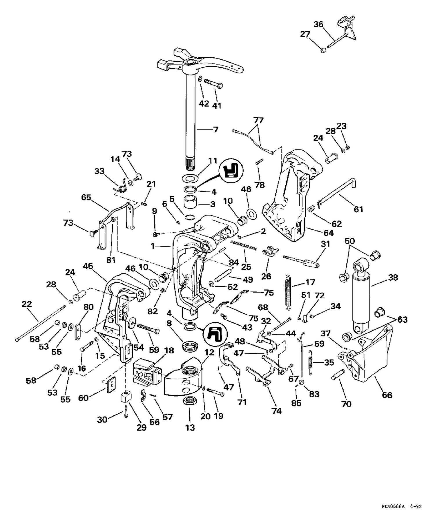 STERN & SWIVEL BRACKET