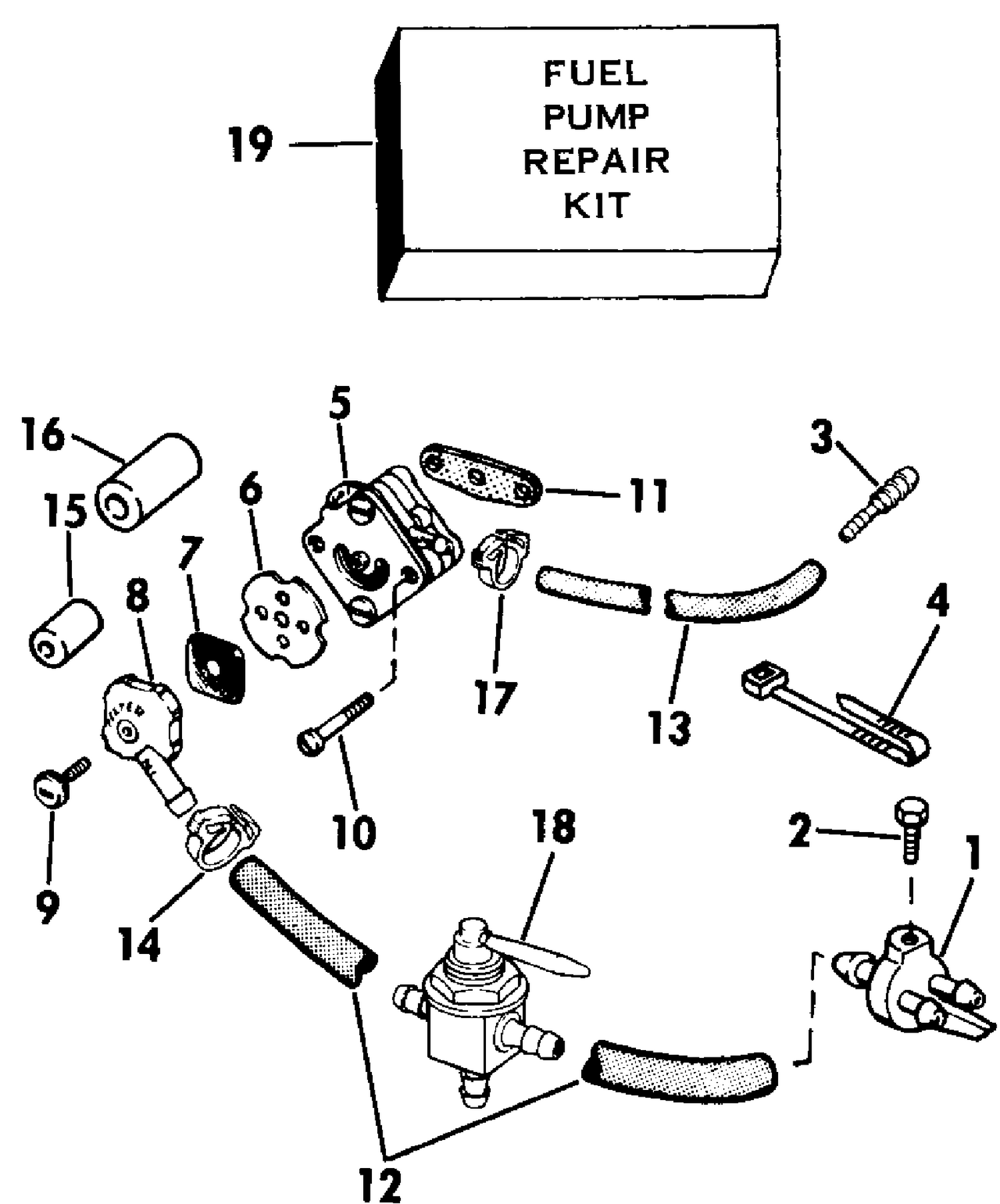 ADAPTER KIT, REMOTE FUEL TANK 4RD & 4.5 MODELS