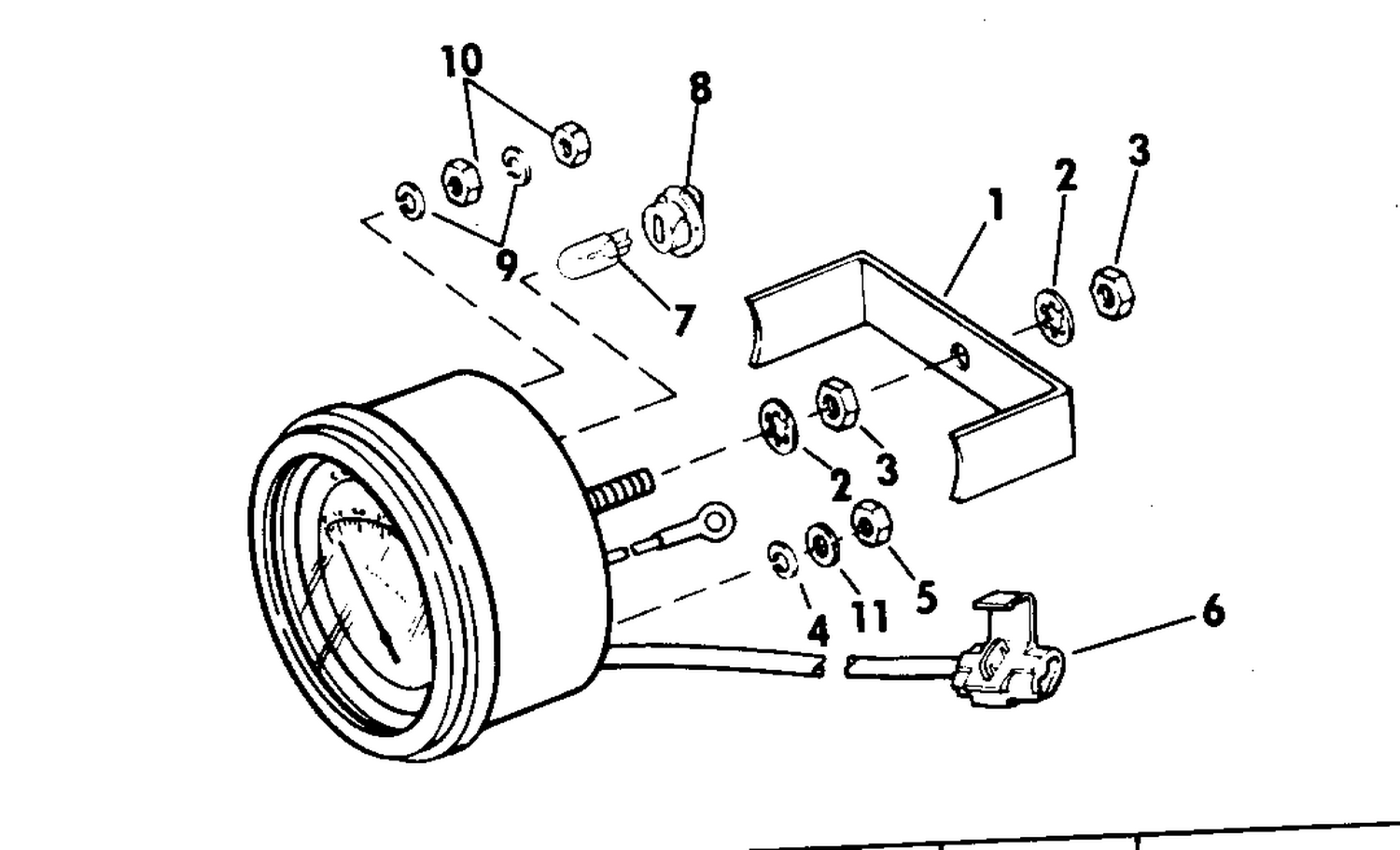 RING BEZEL TACHOMETER KIT-100 SWEEP