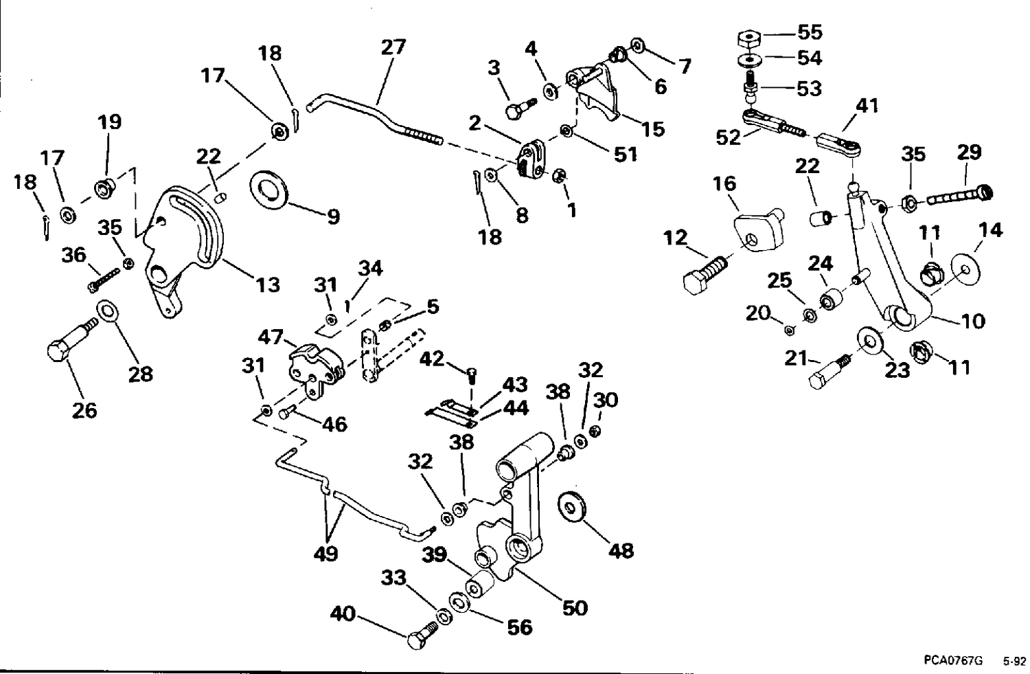 SHIFT & THROTTLE LINKAGE