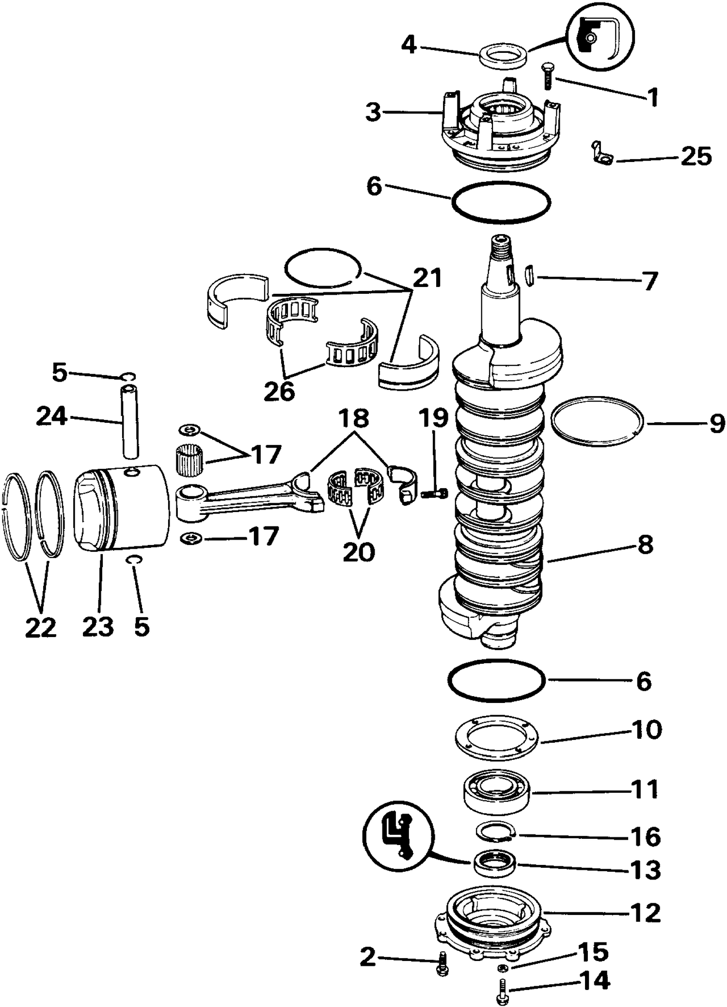 CRANKSHAFT & PISTON