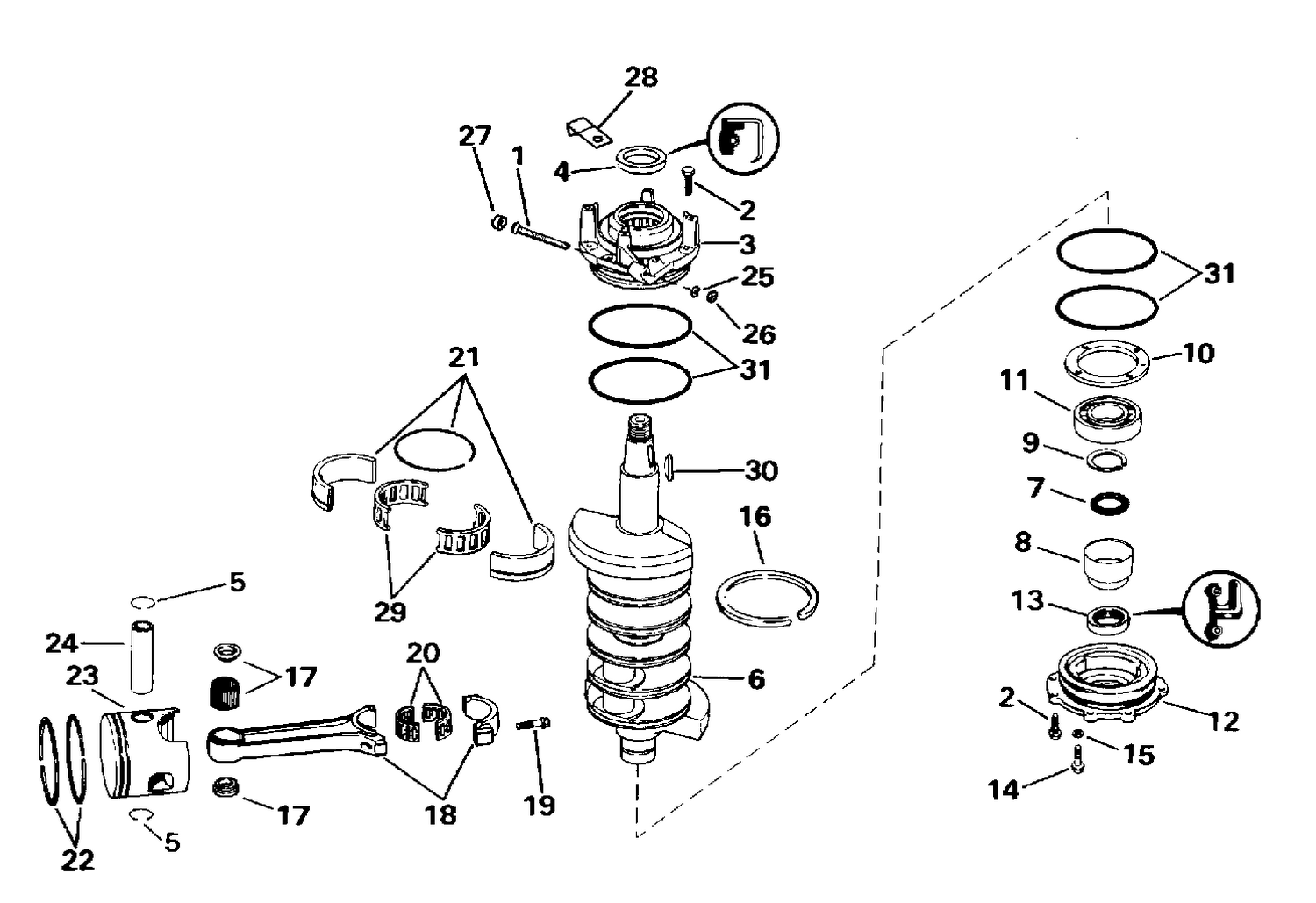 CRANKSHAFT & PISTON