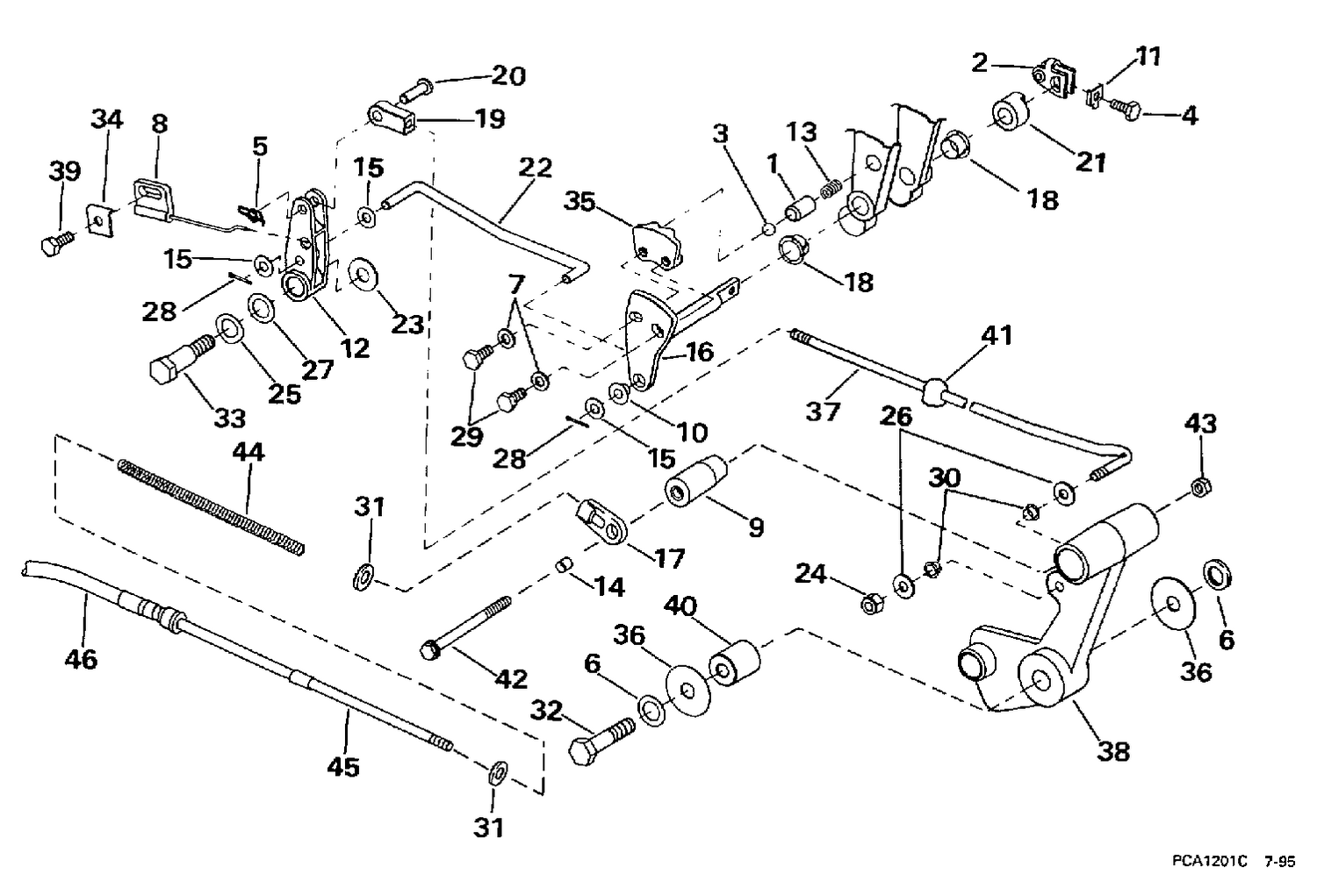 SHIFT & THROTTLE LINKAGE (CONTINUED)