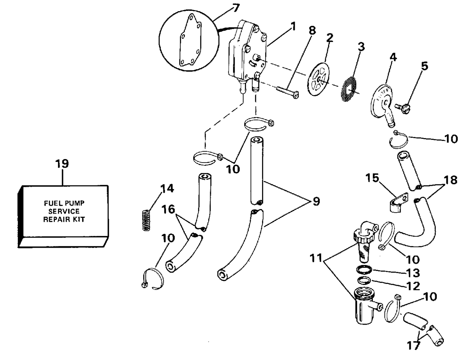 FUEL PUMP AND FILTER