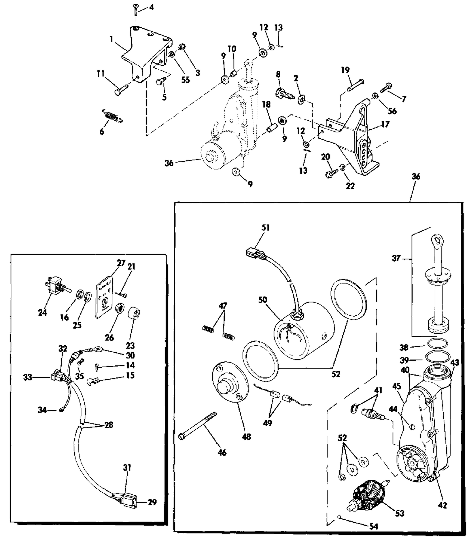 POWER TILT KIT 40 & 50 MODELS