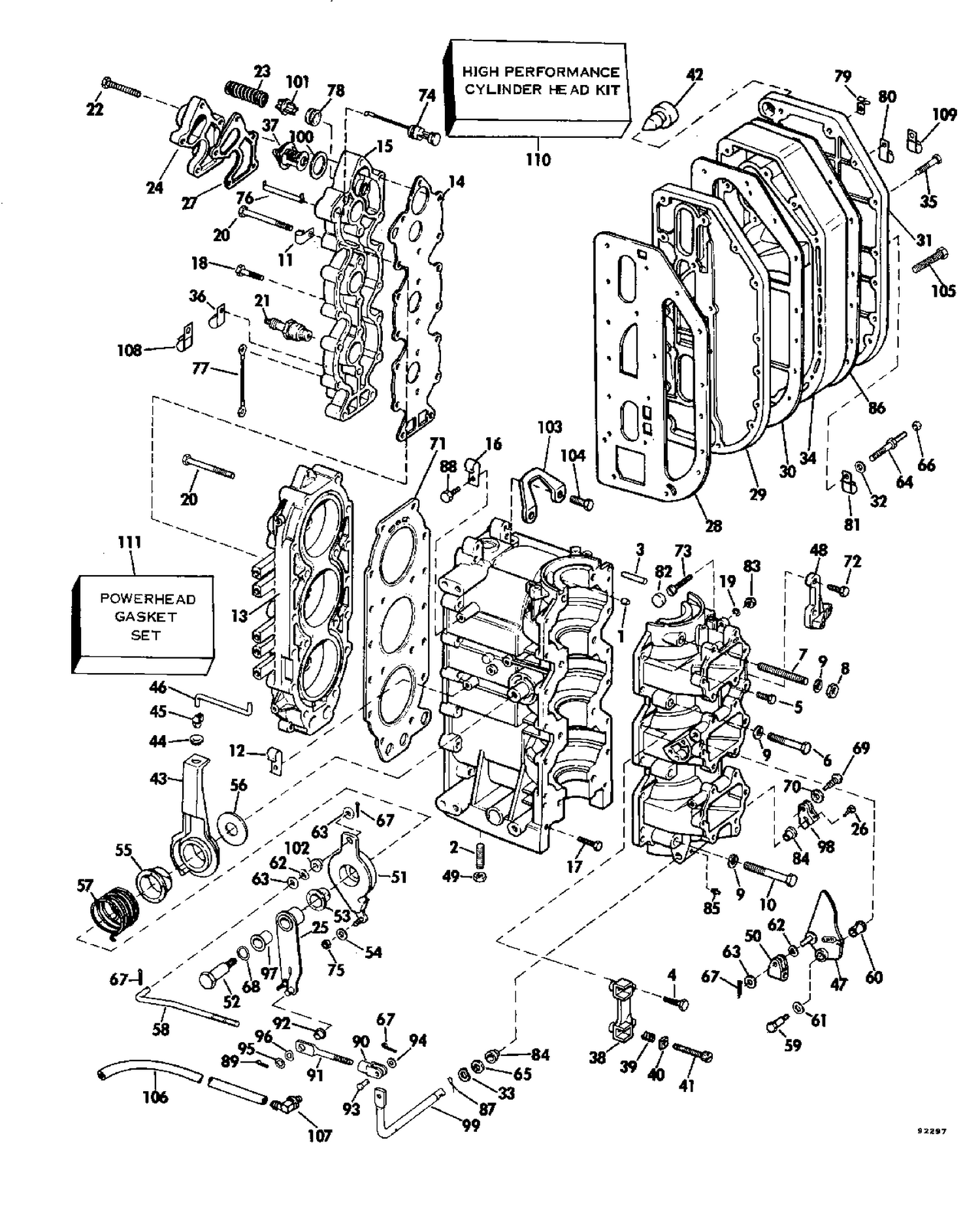 CYLINDER AND CRANKCASE