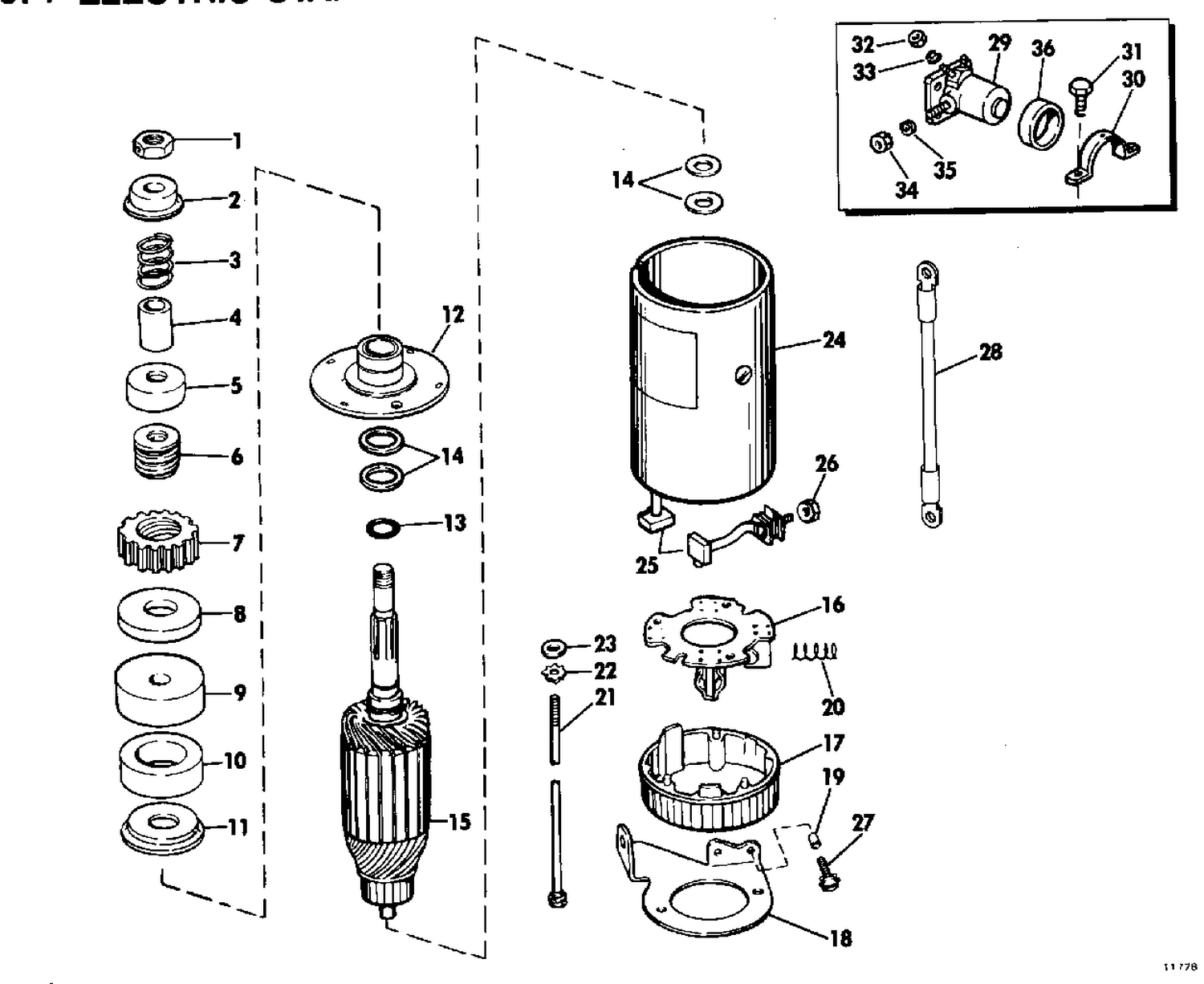 ELECTRIC STARTER AND SOLENOID