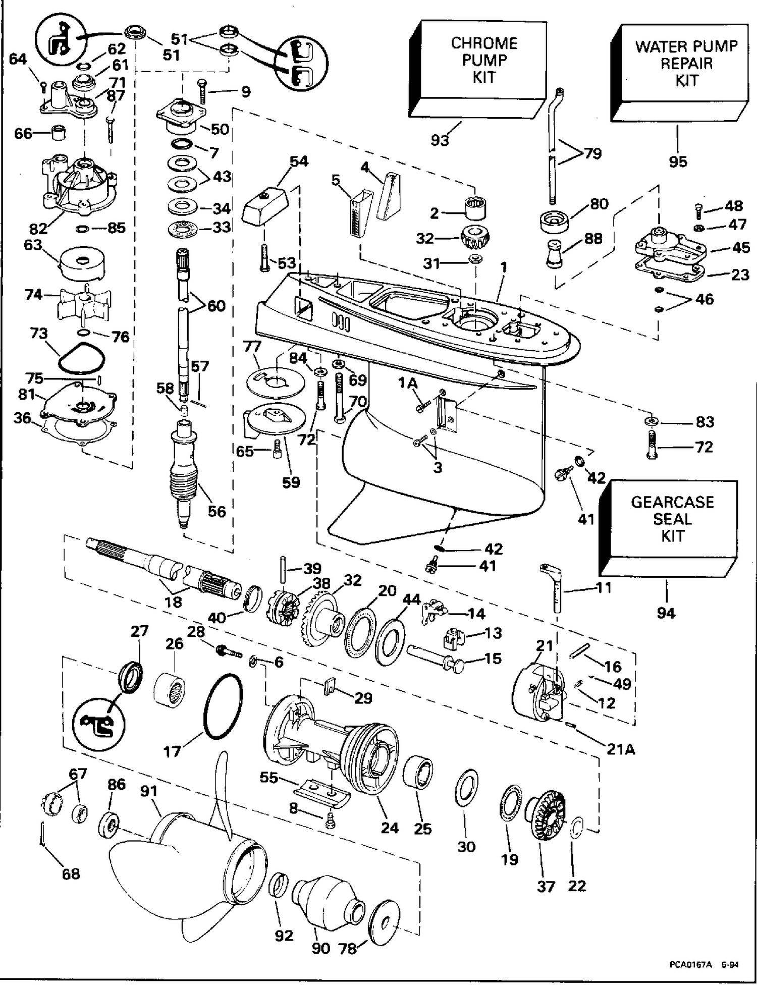 GEARCASE - STANDARD ROTATION