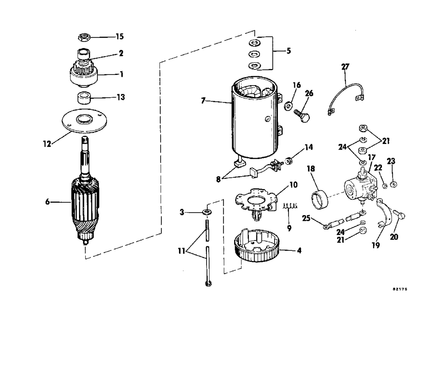 ELECTRIC STARTER & SOLENOID PRESTOLITE MODELS MKW-4006/MKW-4