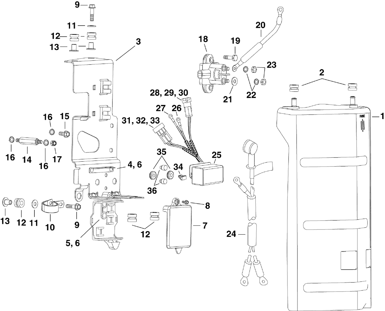 ELECTRICAL BRACKET & COMPONENTS