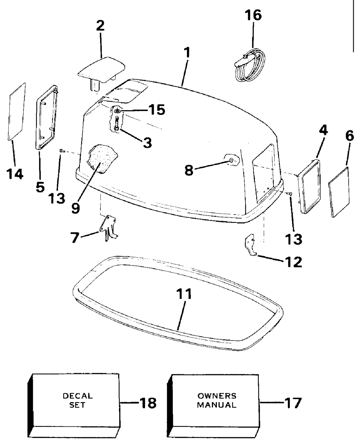 ENGINE COVER - EVINRUDE