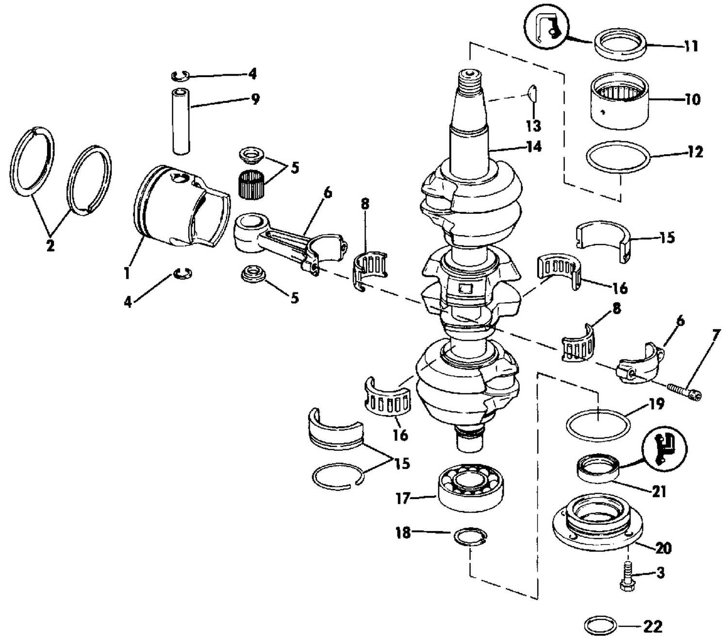 CRANKSHAFT & PISTON