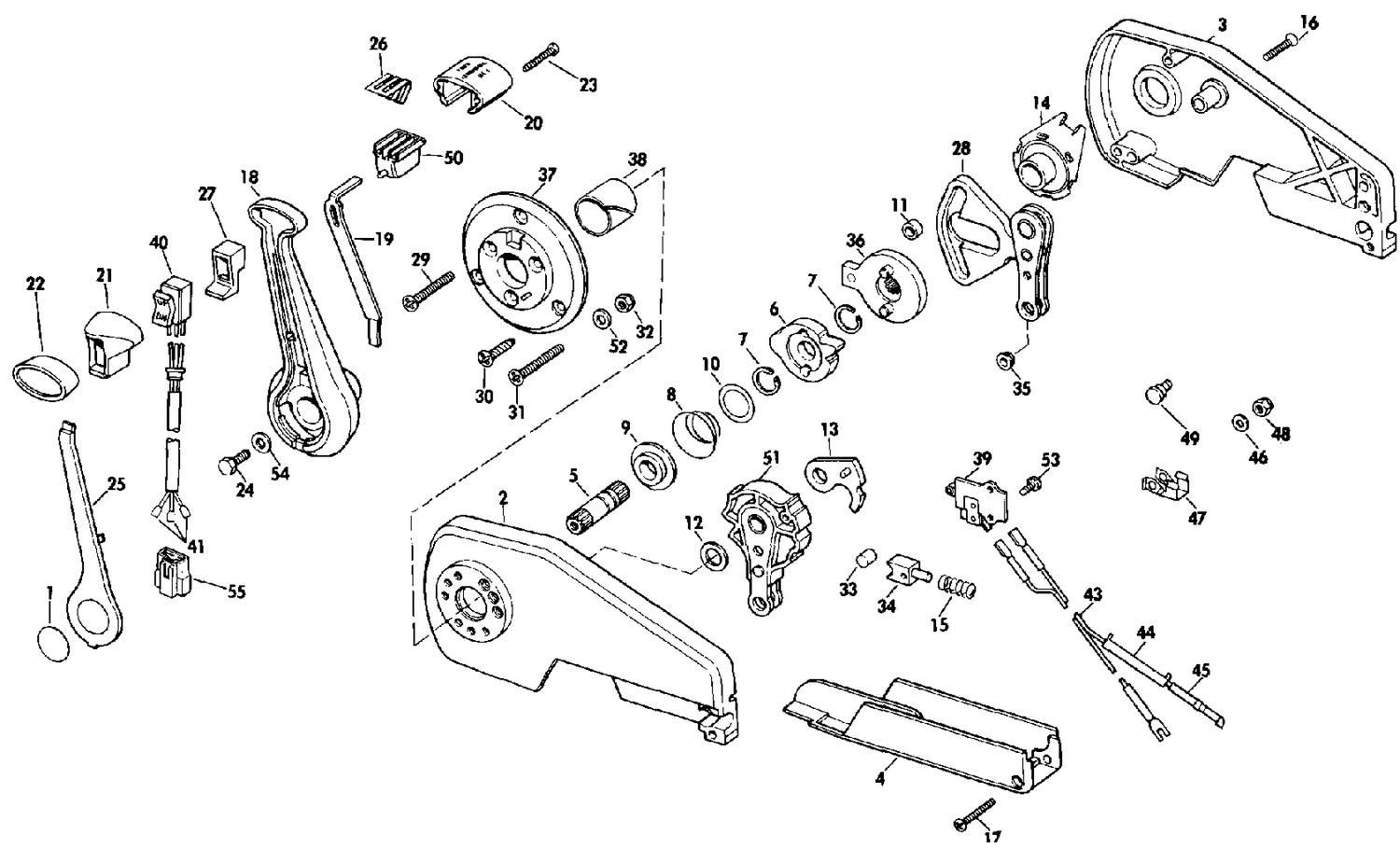 REMOTE CONTROL ASSEMBLY - CONCEALED SIDE MOUNT