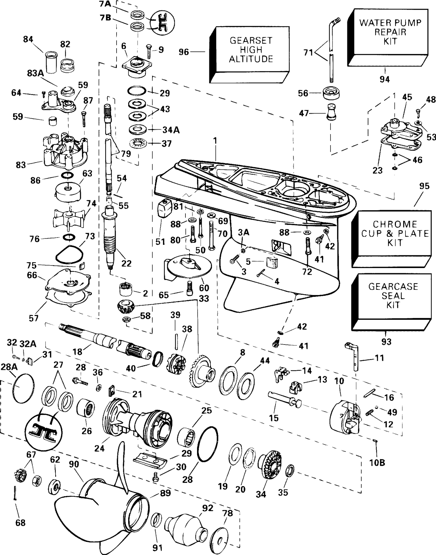 GEARCASE - STANDARD ROTATION - FSL, FS, FPX, FX MODELS