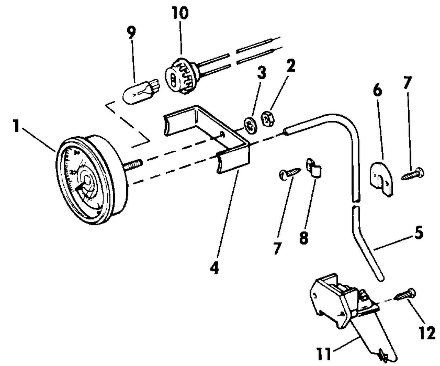 SPEEDOMETER KIT-FLUSH MOUNT