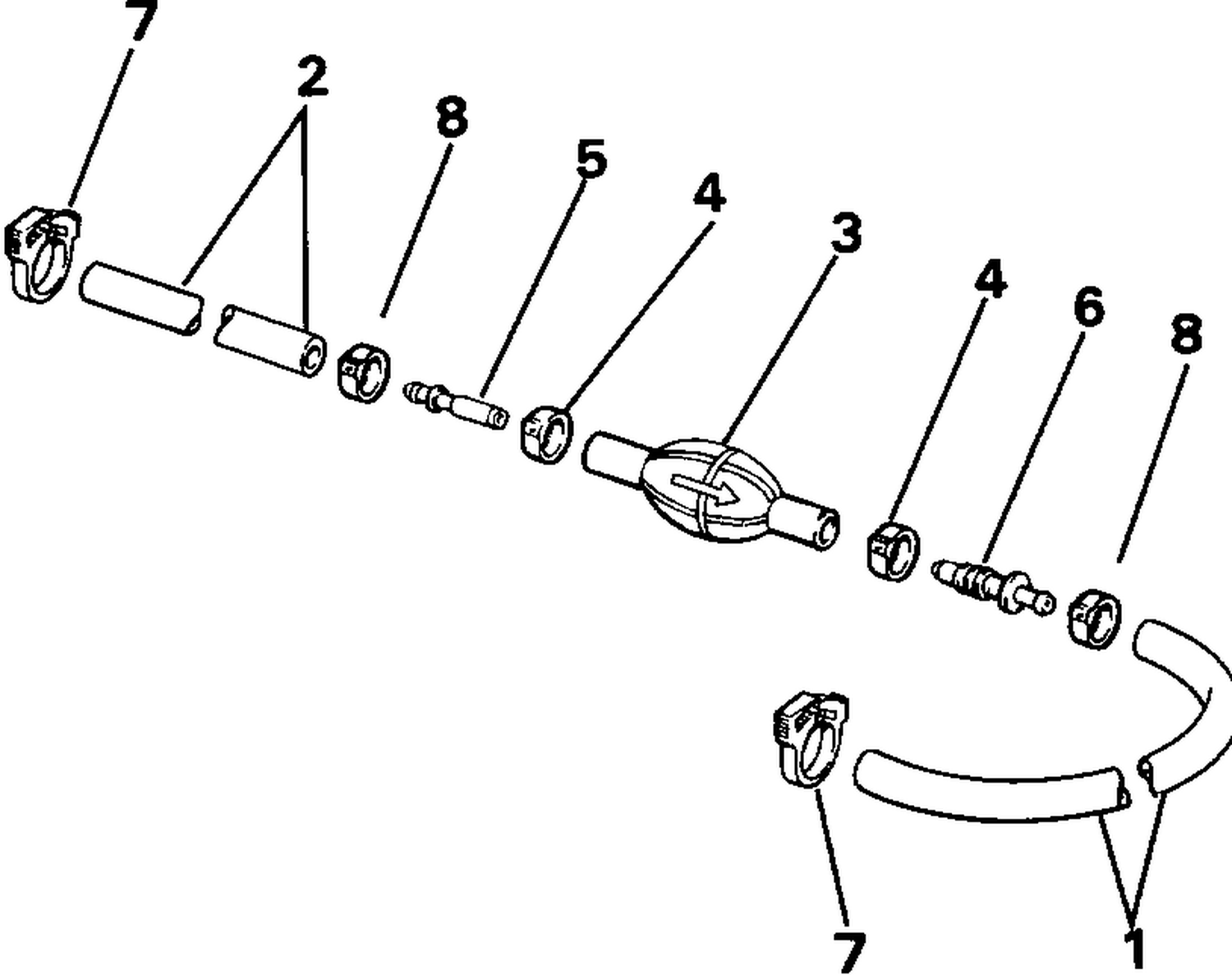 PRIMER BULB & HOSE KIT - 3/8 IN. I.D. HOSE