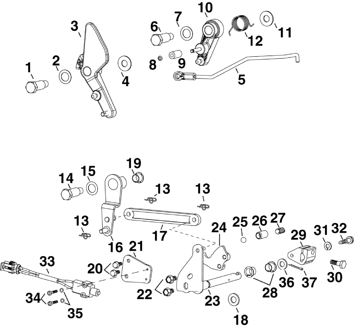THROTTLE & SHIFT LINKAGE