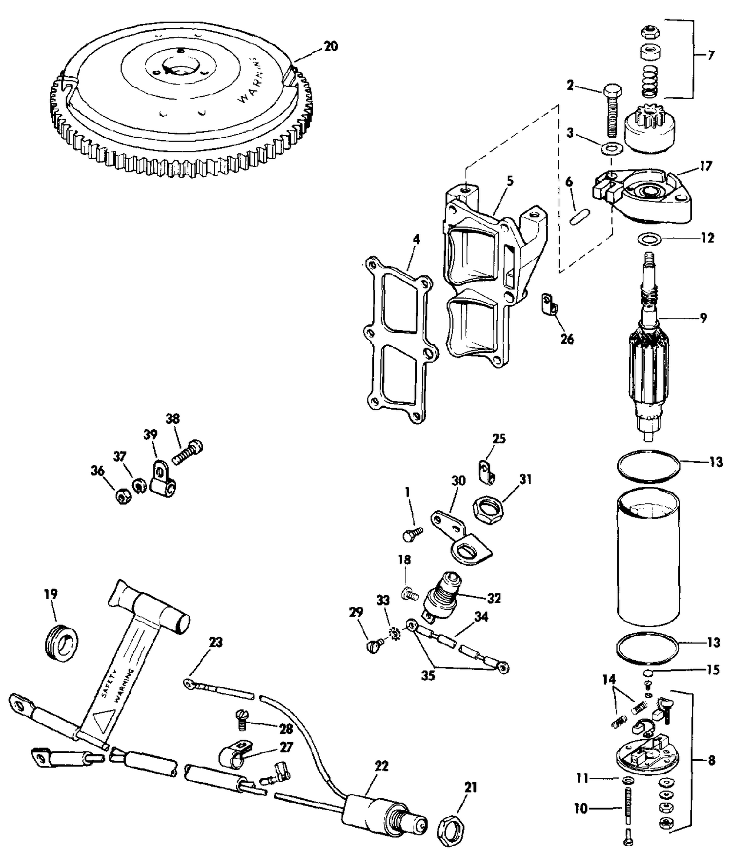 ELECTRIC STARTING KIT 9.9, 15