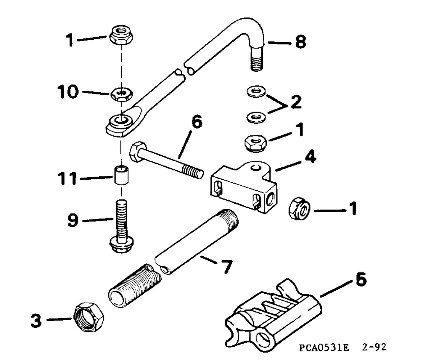 60 & 70 NON-PT&T,V8 DUAL CABLE CONN. KIT, PARALLEL