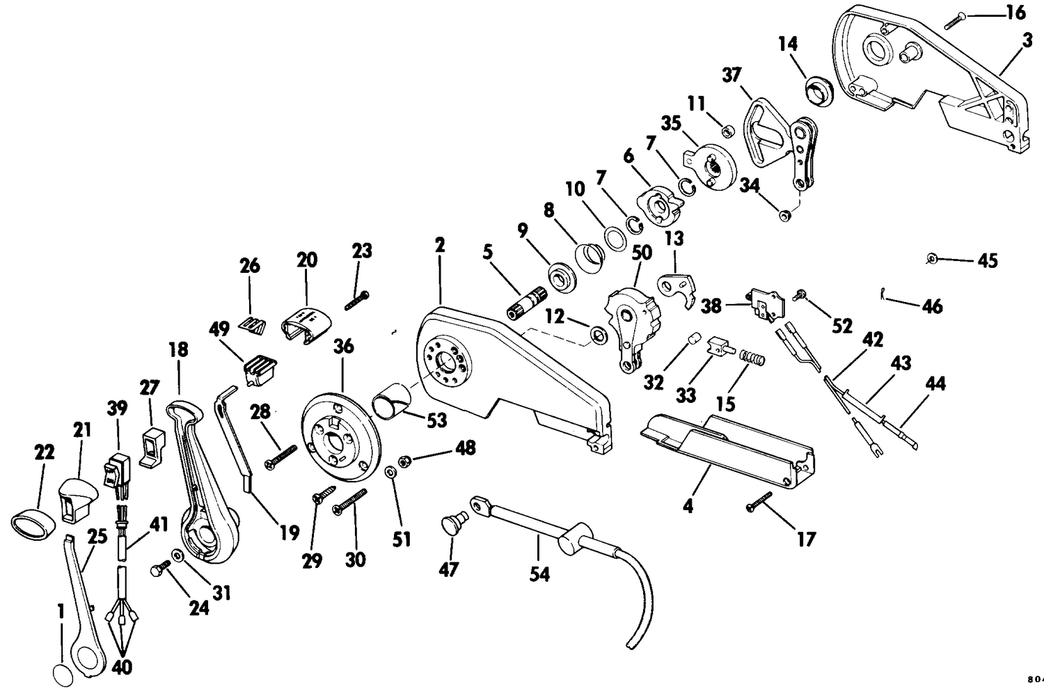 REMOTE CONTROL ASSEMBLY - CONCEALED SIDE MOUNT