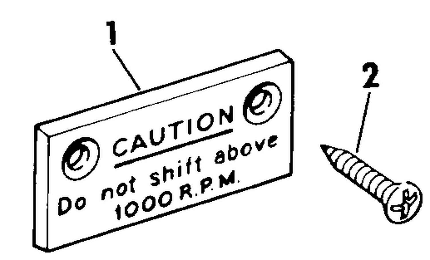 CAUTION PLATE KIT