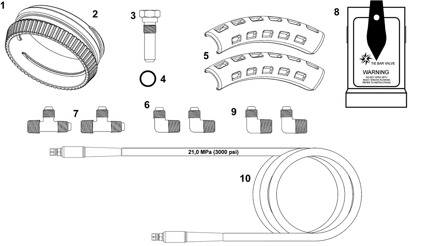 HYDRAULIC TIE BAR KIT