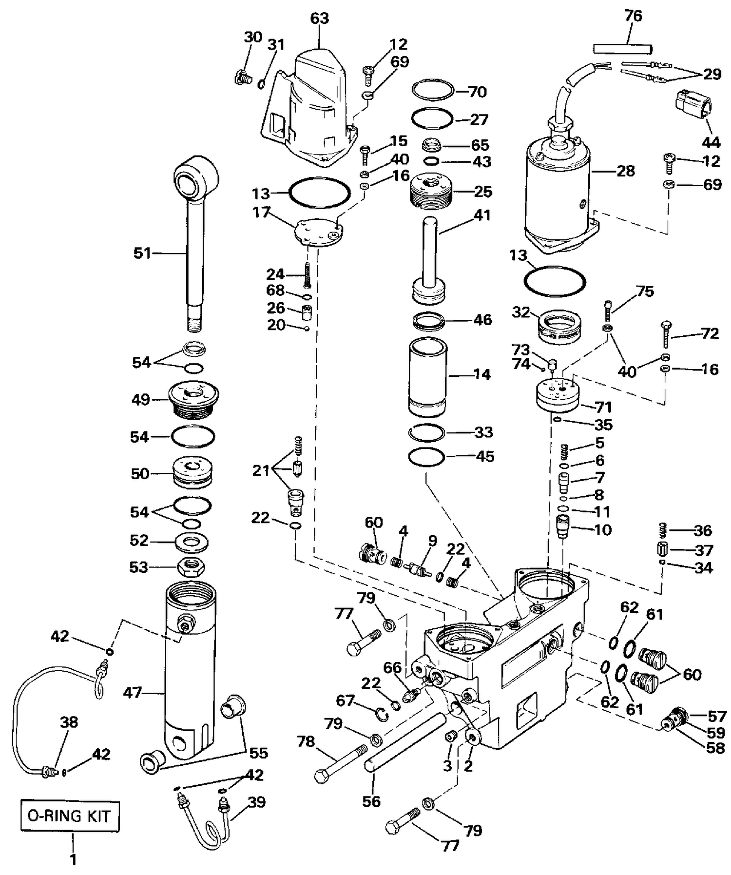 POWER TRIM/TILT HYDRAULIC ASSEMBLY