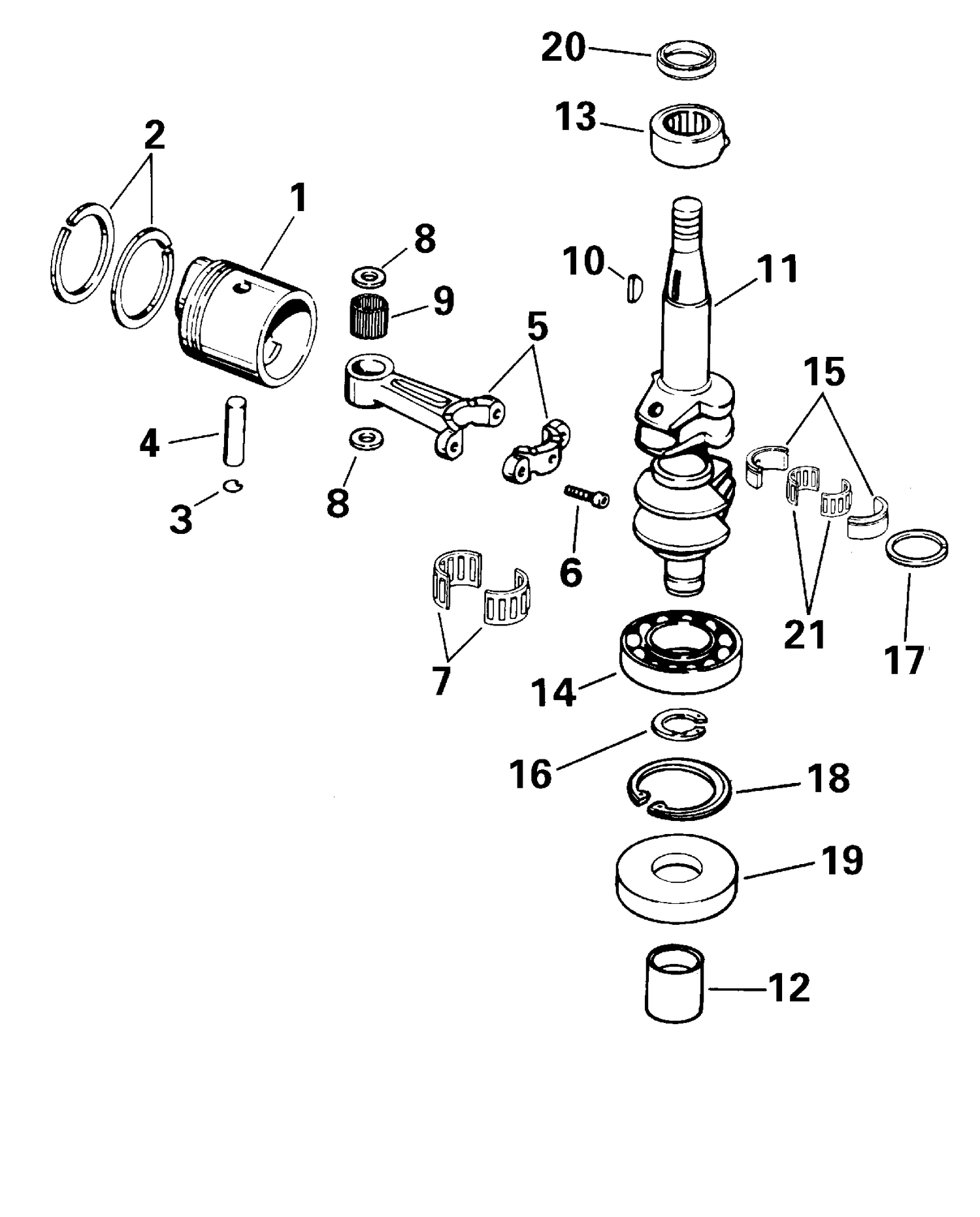 CRANKSHAFT & PISTON
