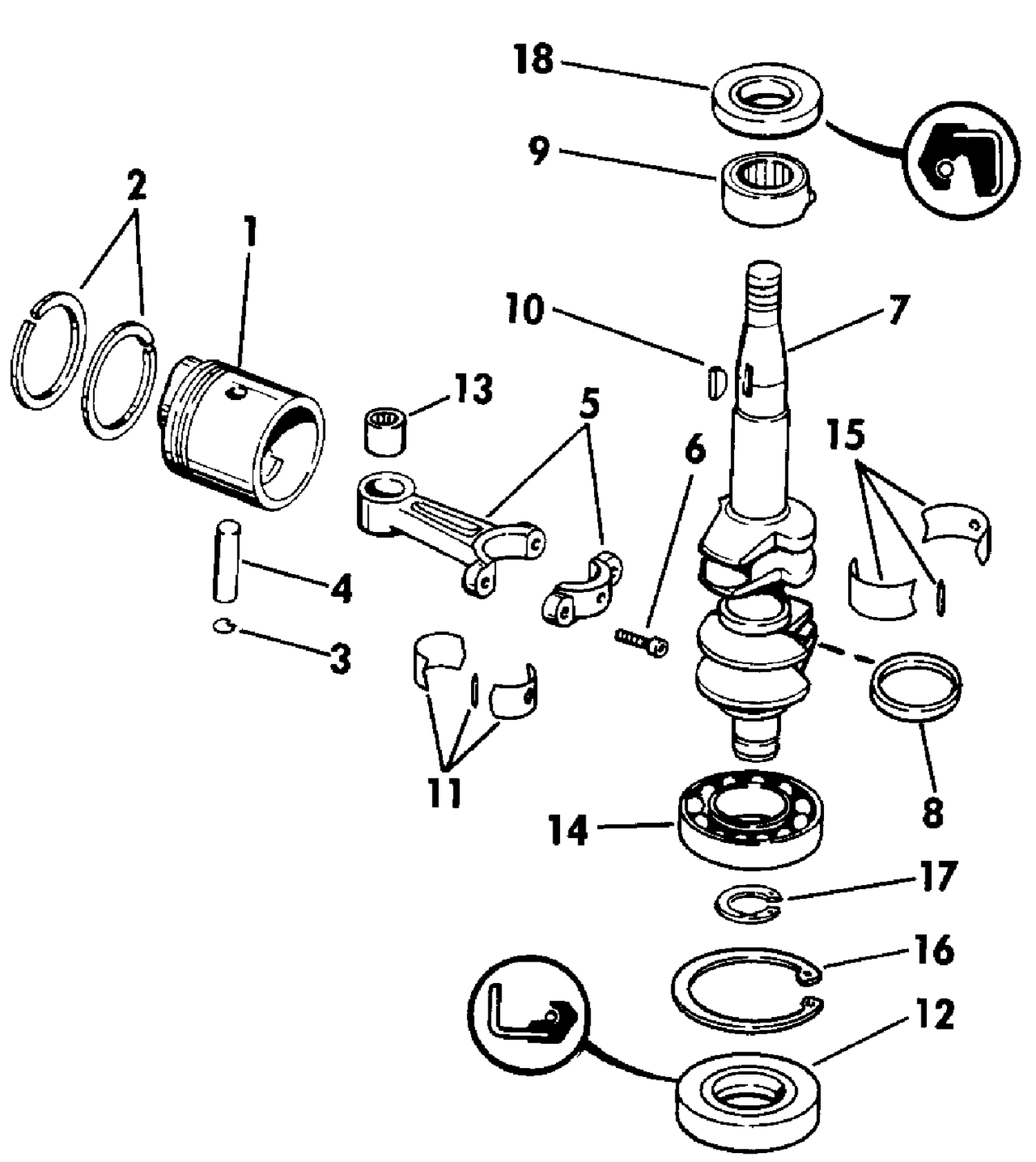 CRANKSHAFT & PISTON