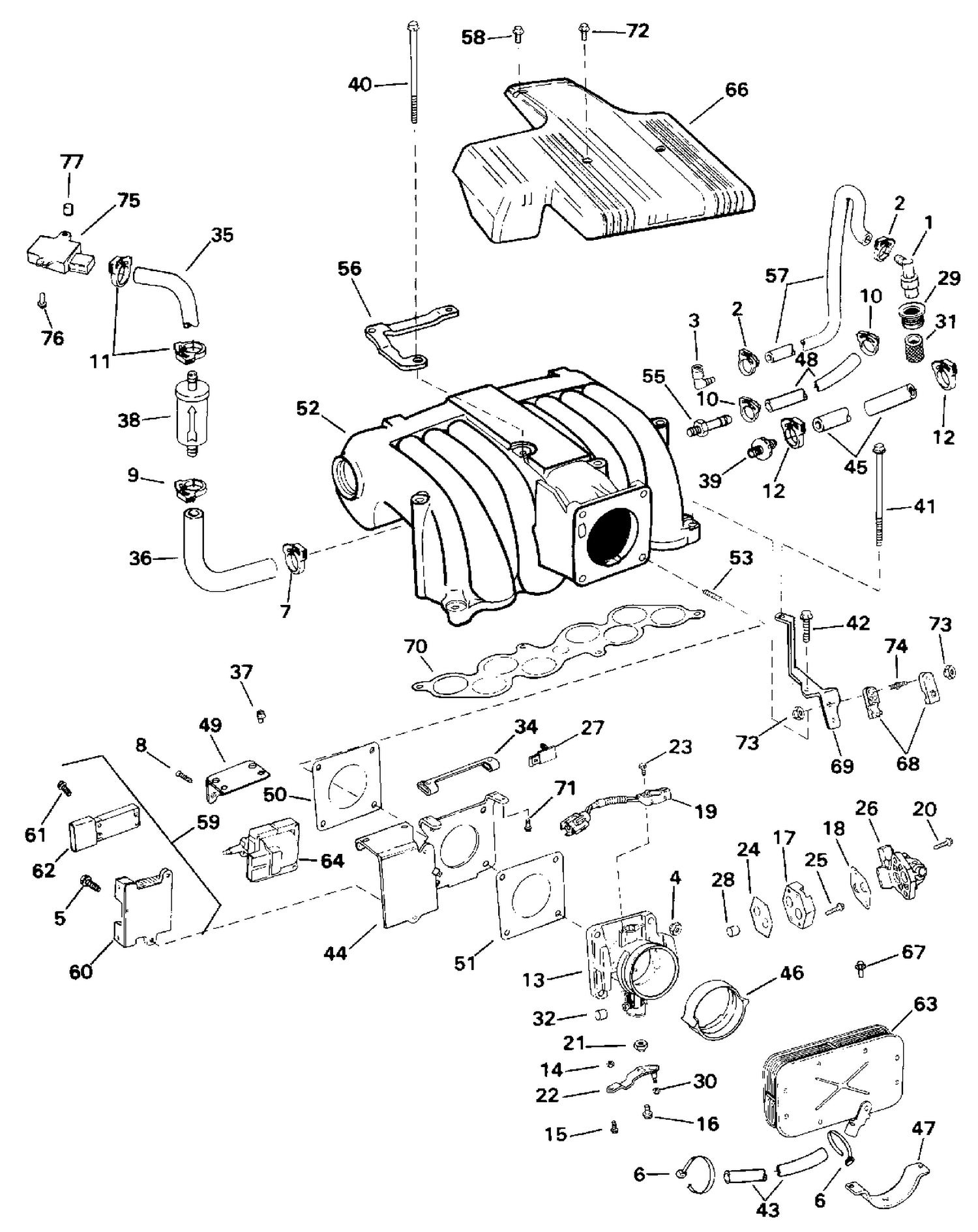 UPPER INTAKE MANIFOLD - 58FBPEJVB MODELS
