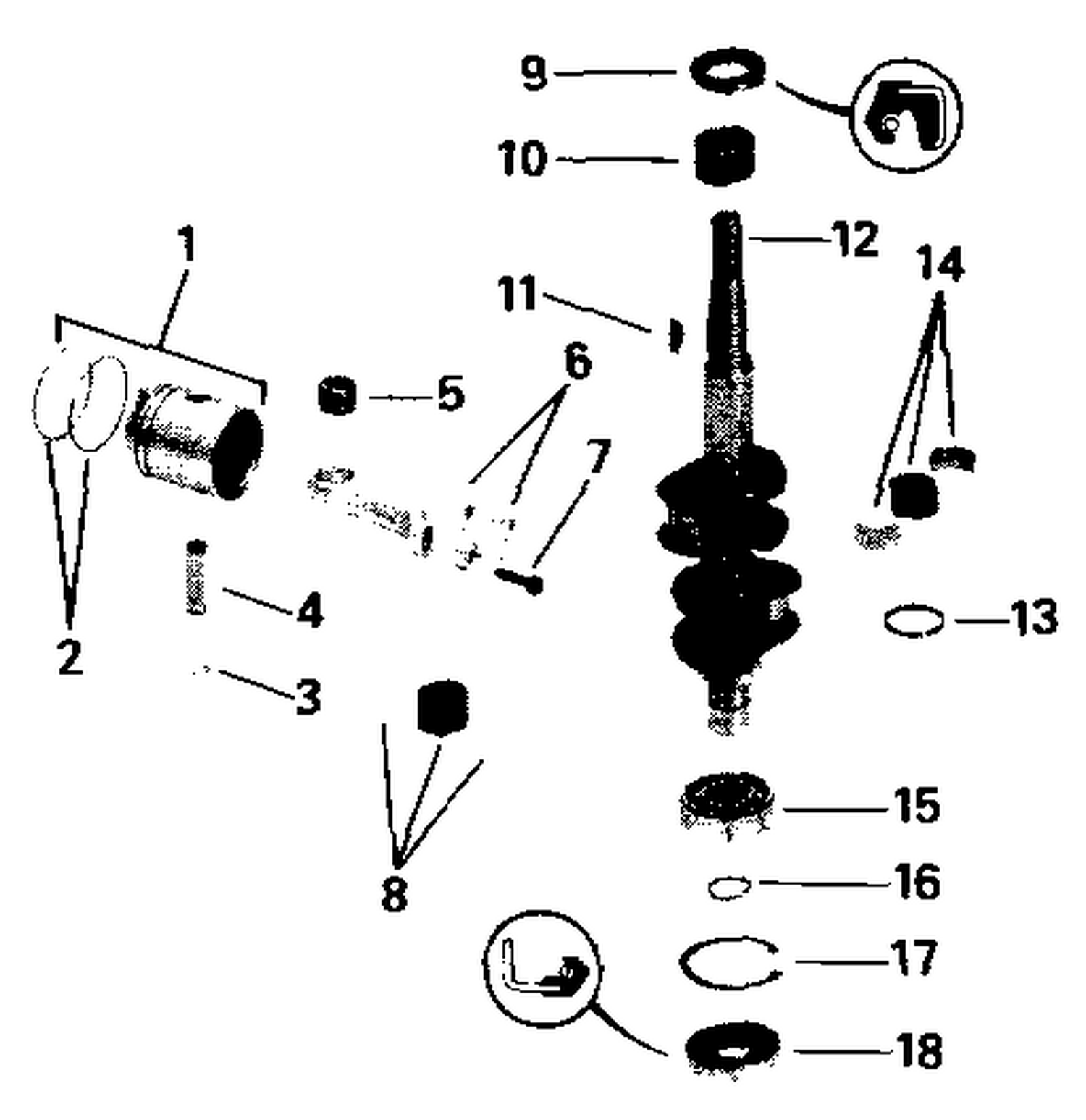 CRANKSHAFT & PISTON
