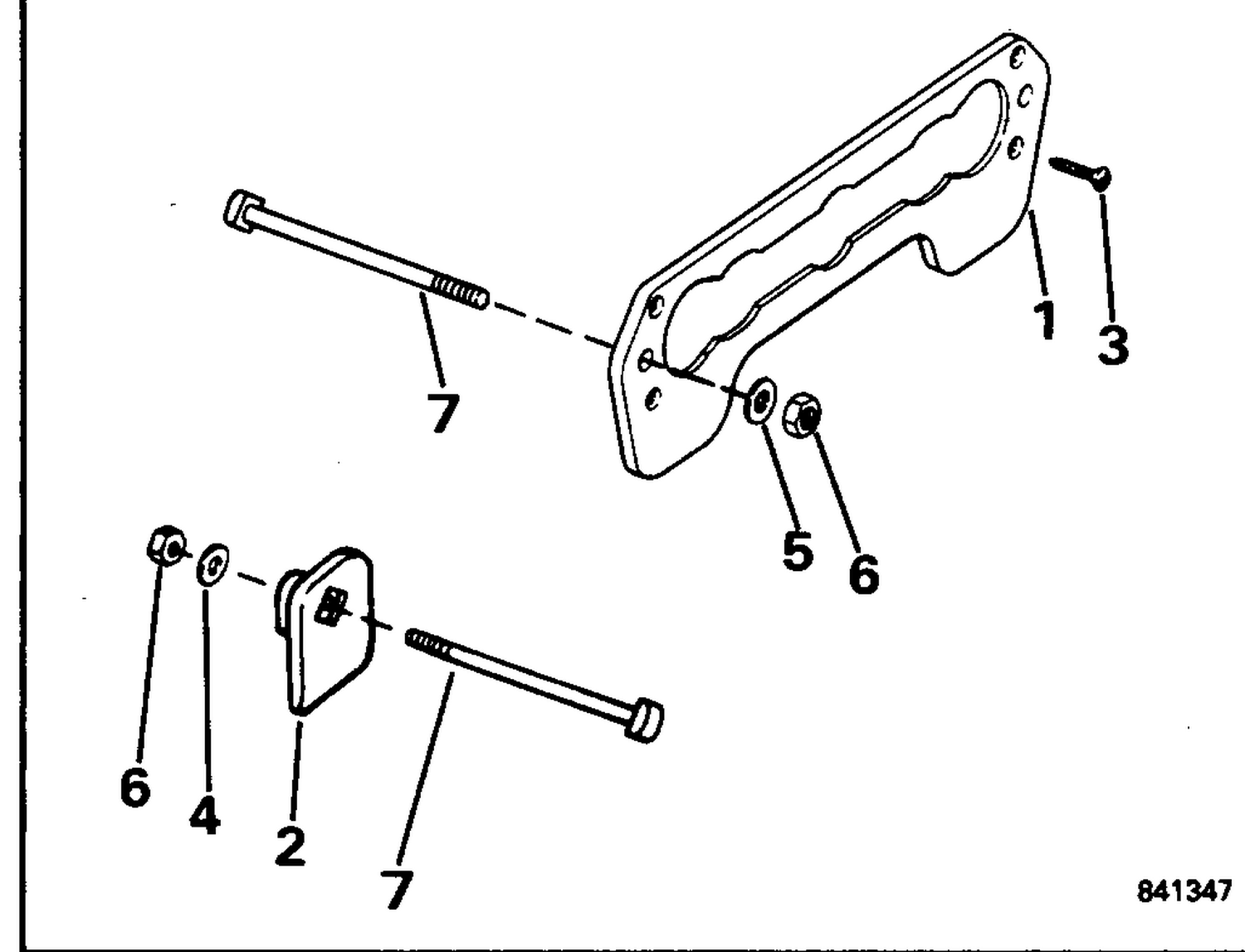 TRANSOM PLATE KIT - 3 THRU 55