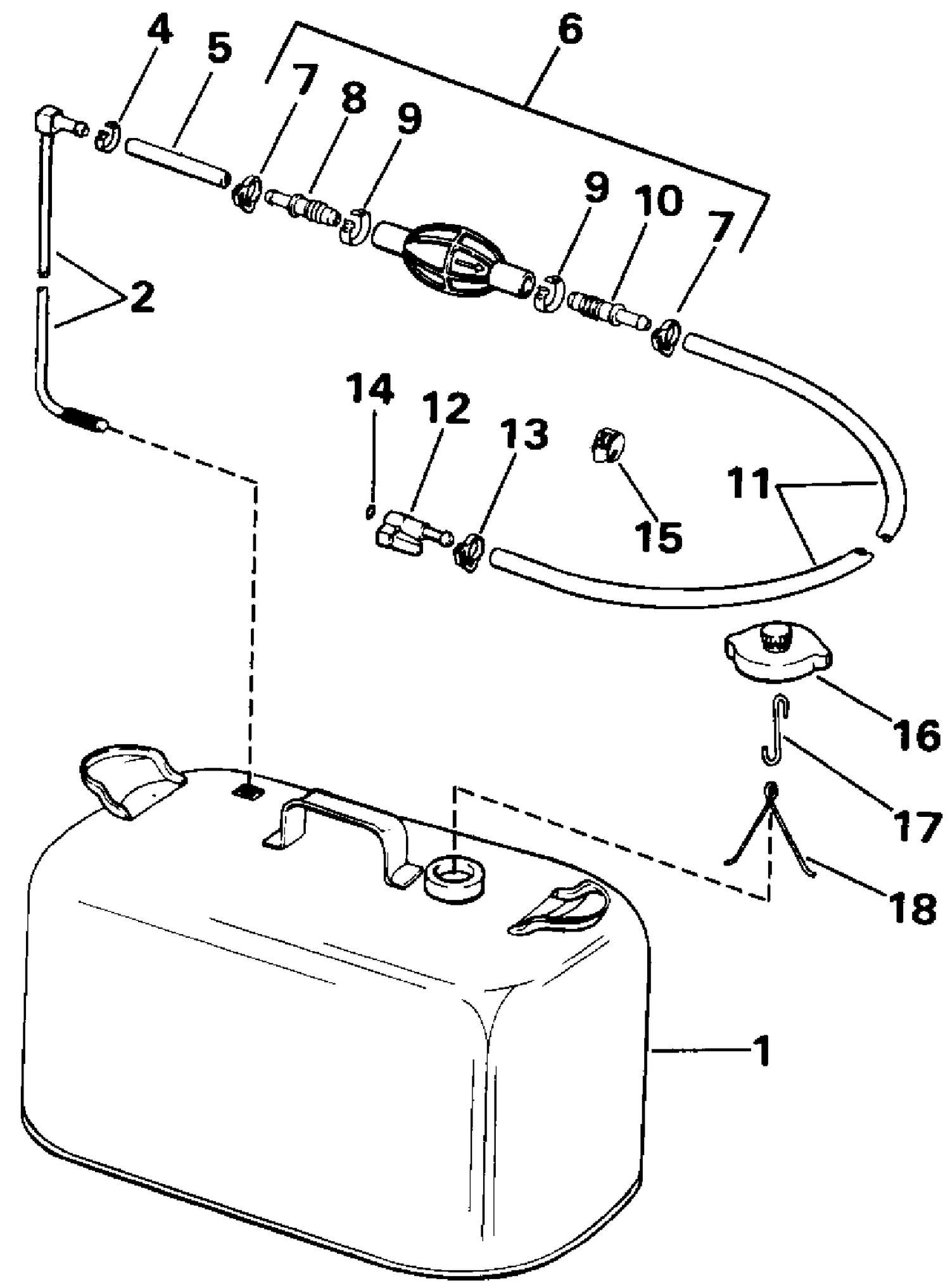 FUEL TANK WITHOUT GAUGE