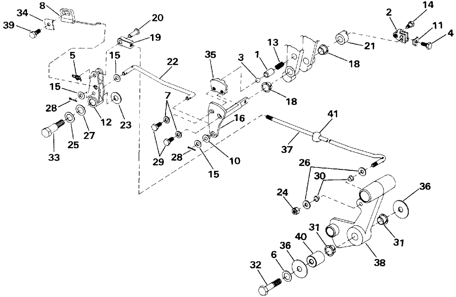 SHIFT & THROTTLE LINKAGE (CONTINUED)