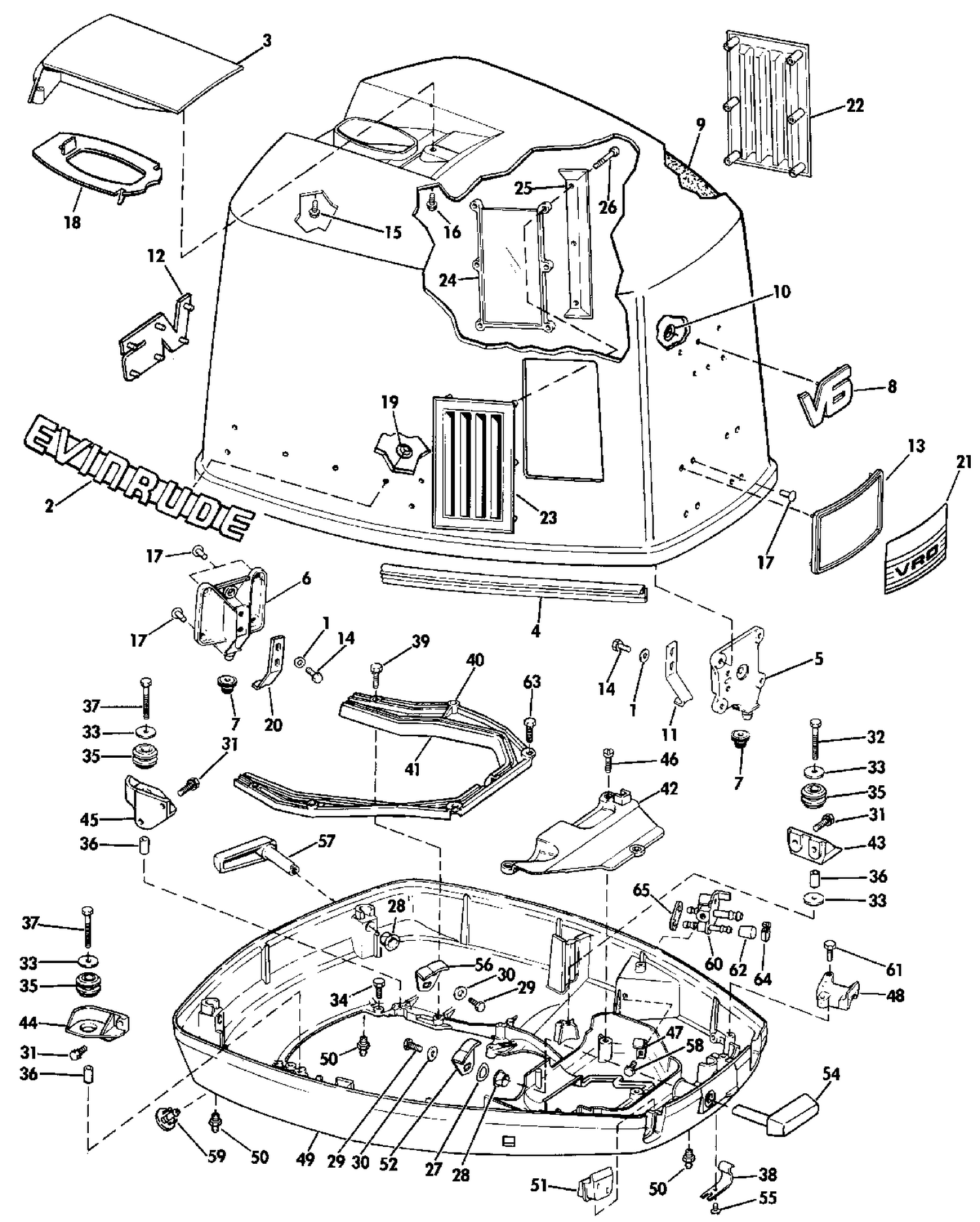 ENGINE COVER - EVINRUDE