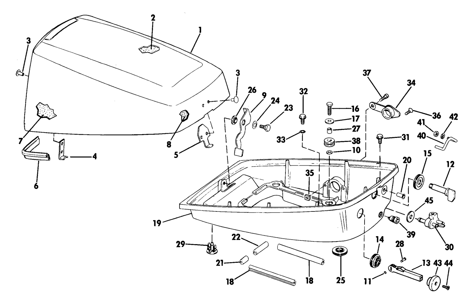 ENGINE COVER - EVINRUDE
