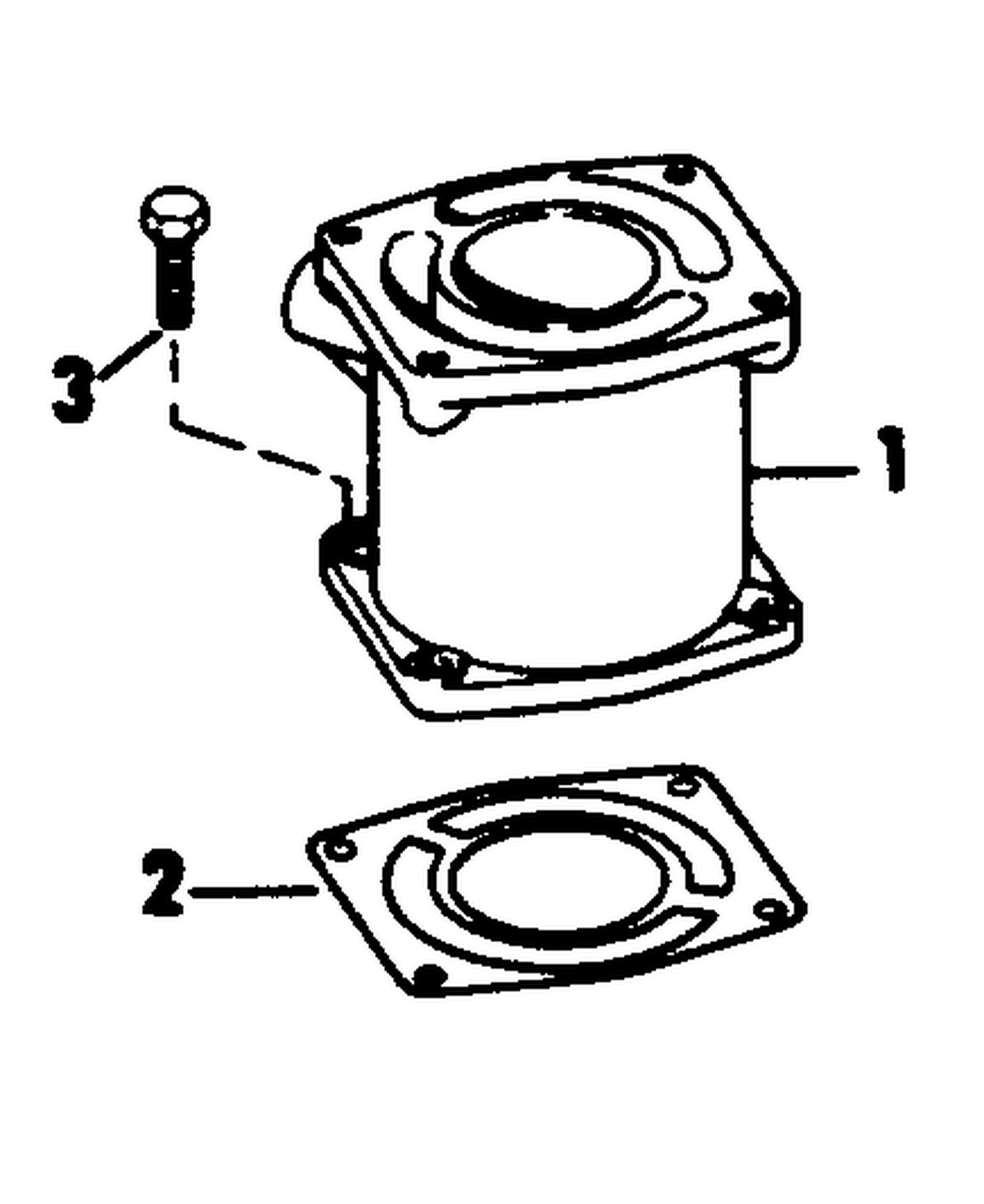 EXHAUST MANIFOLD EXTENSION KIT-SAIL DRIVE