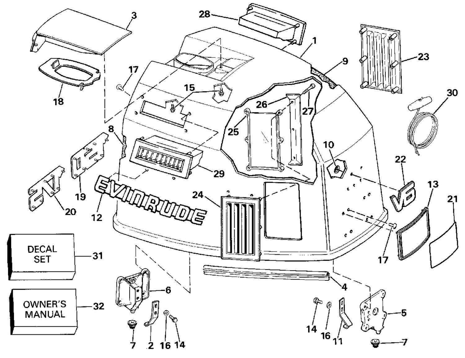 ENGINE COVER - EVINRUDE