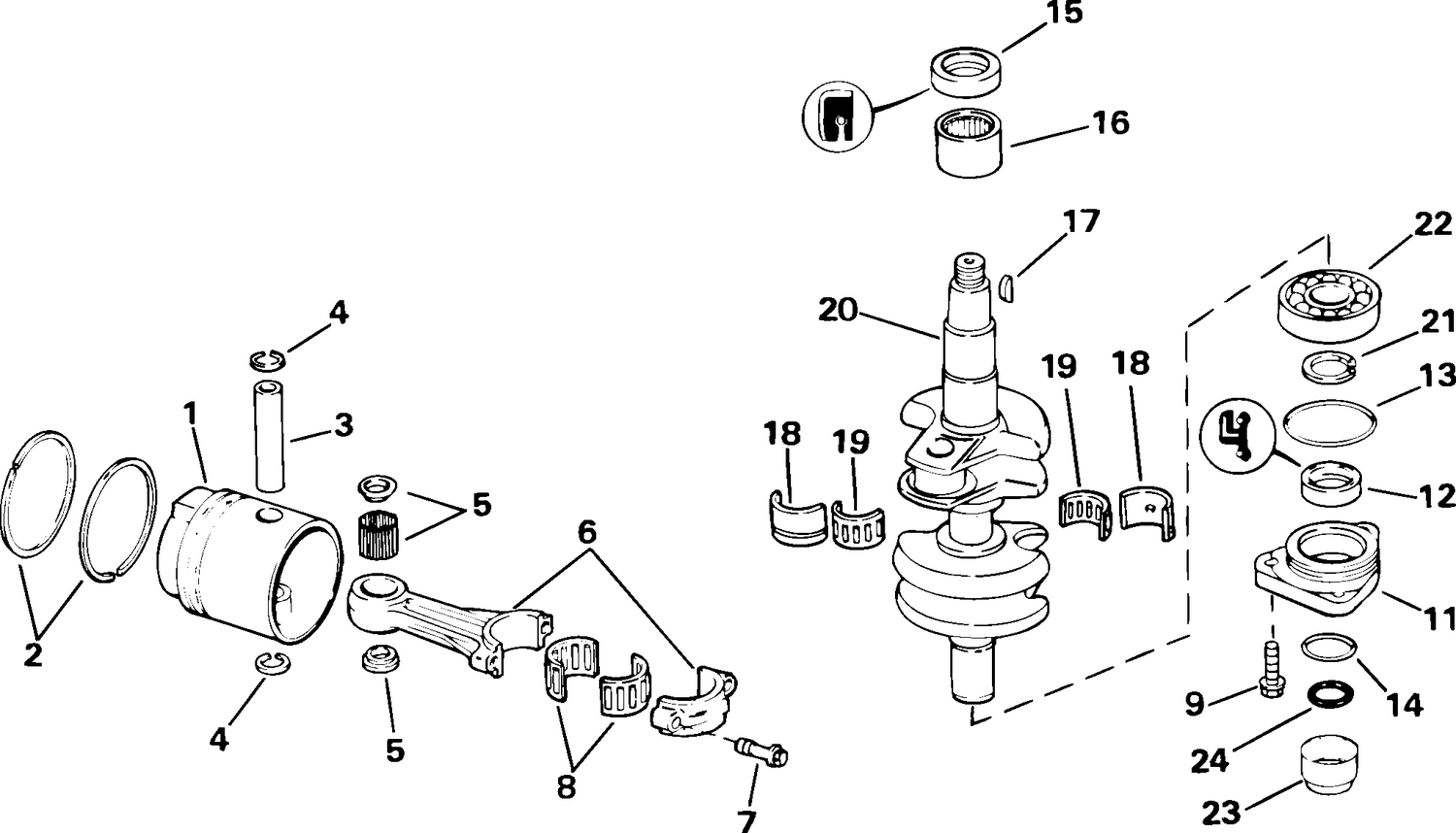 CRANKSHAFT & PISTON