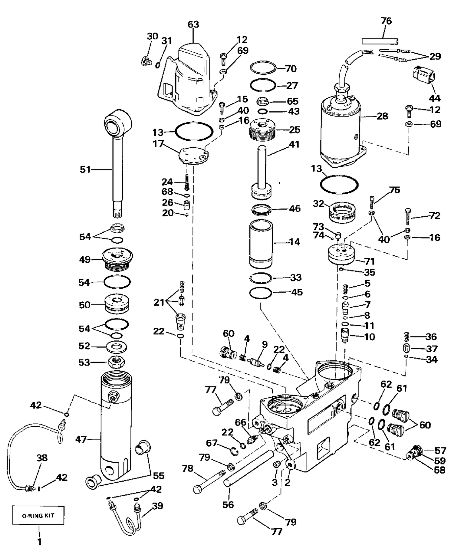 POWER TRIM/TILT HYDRAULIC ASSEMBLY