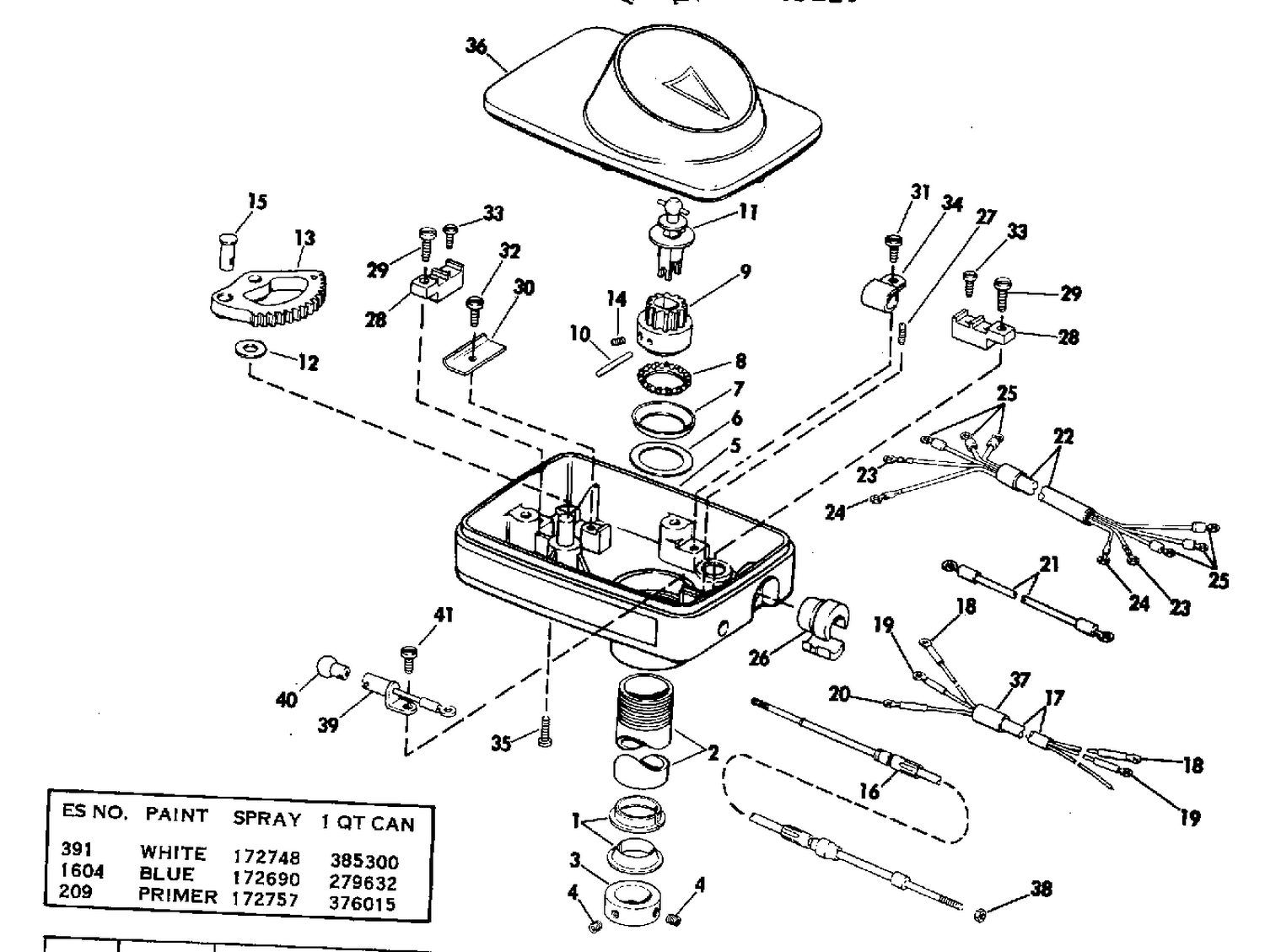 STEERING HOUSING GROUP BOW MOUNT MODELS