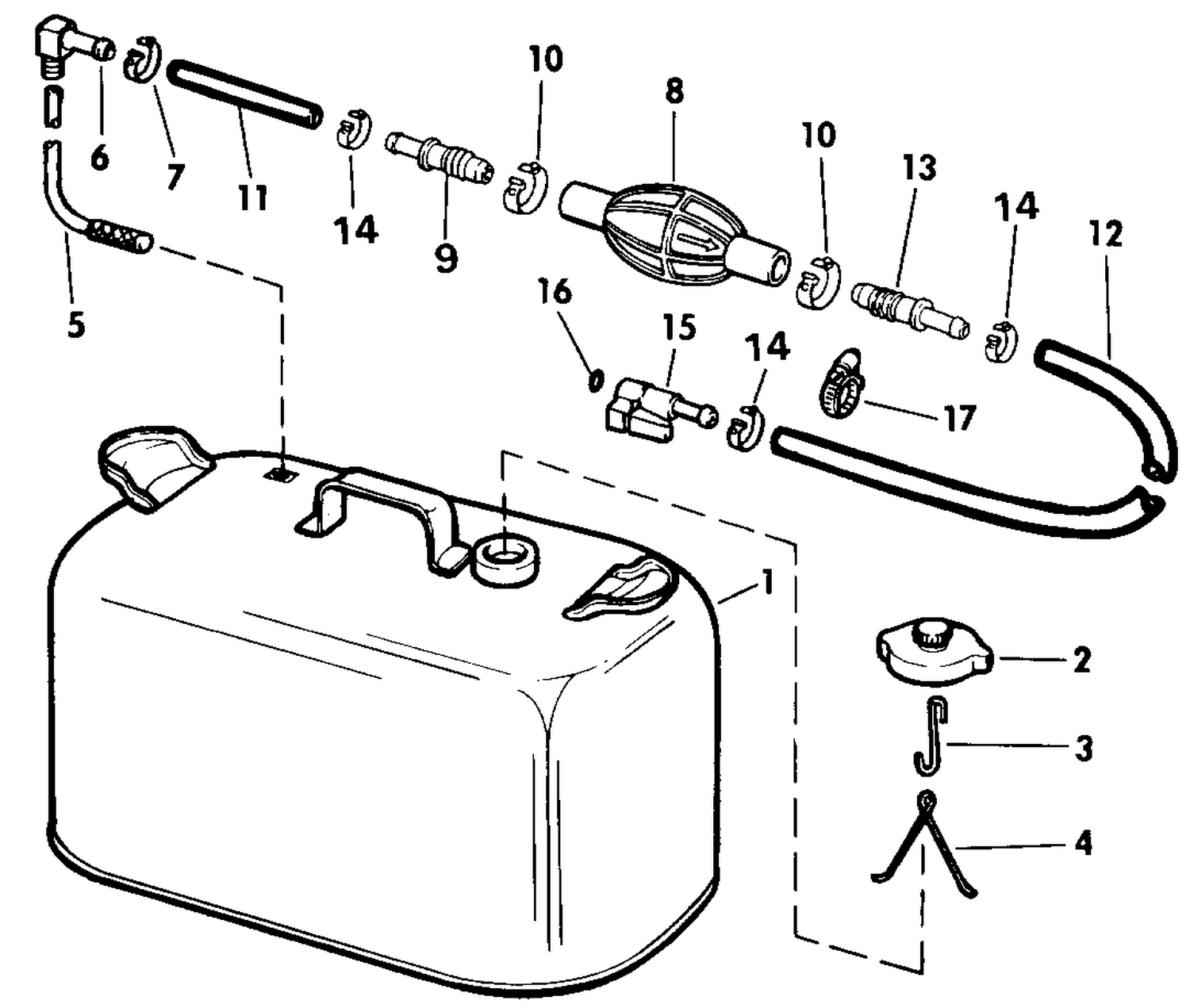 FUEL TANK WITHOUT GAUGE