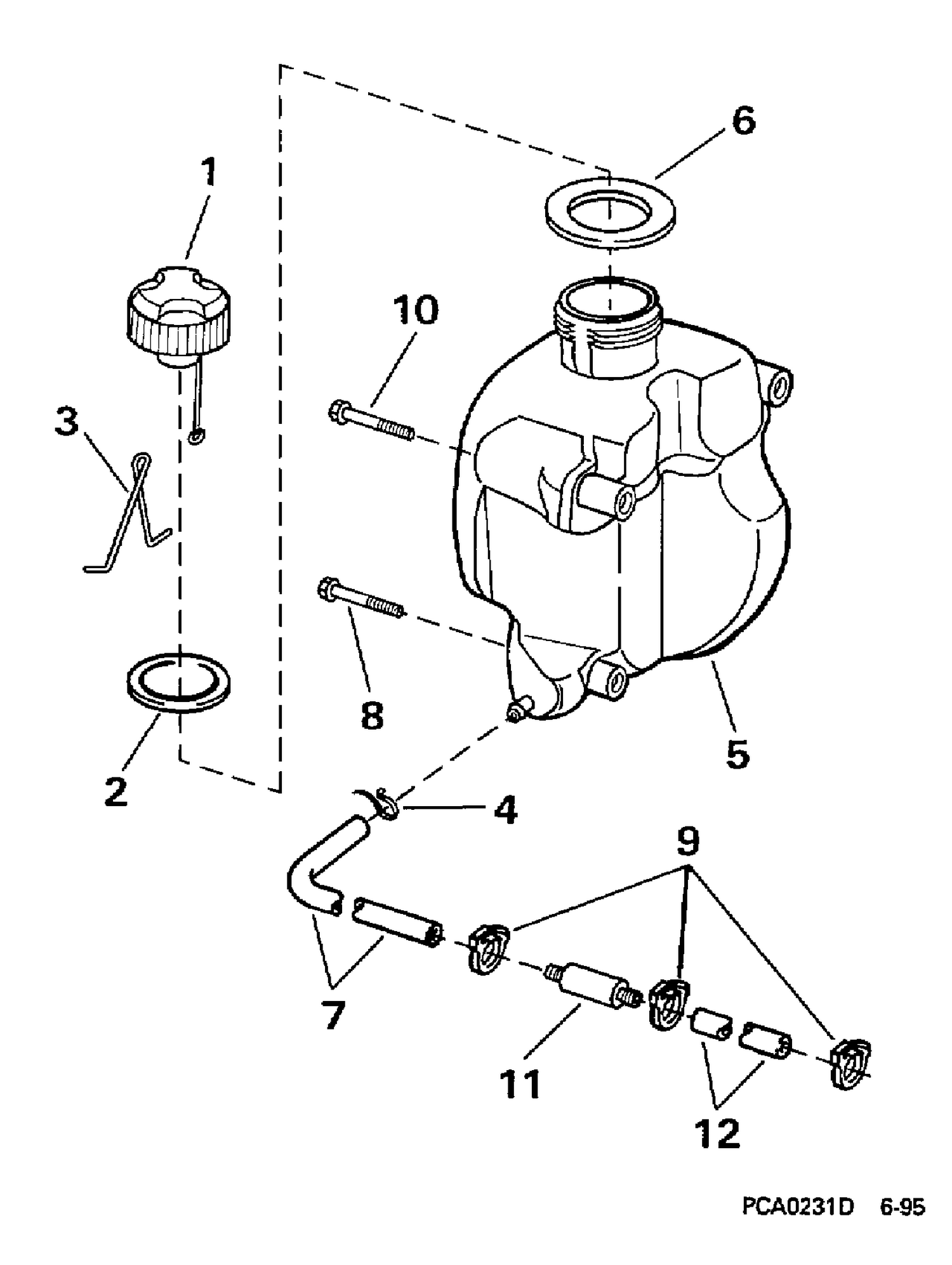 FUEL TANK - INTEGRAL TANK MODELS ONLY (3R, 4BR)