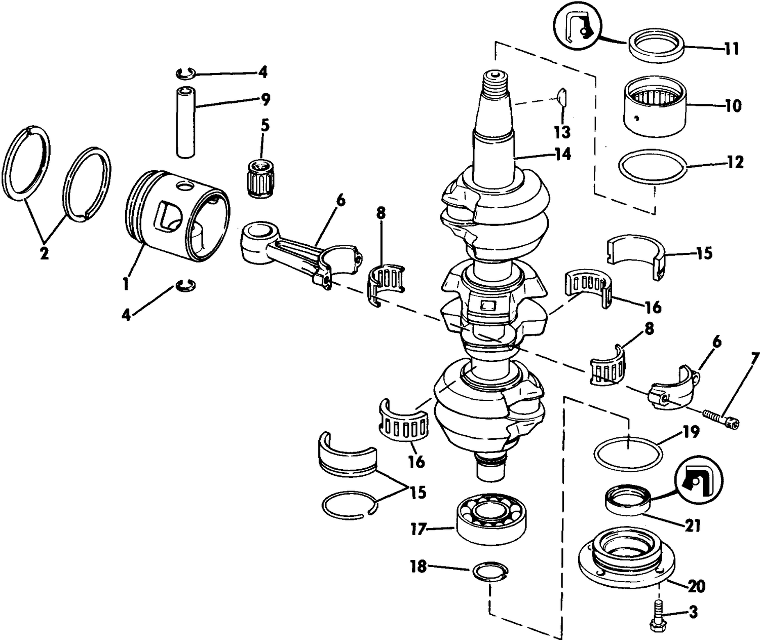 CRANKSHAFT & PISTON