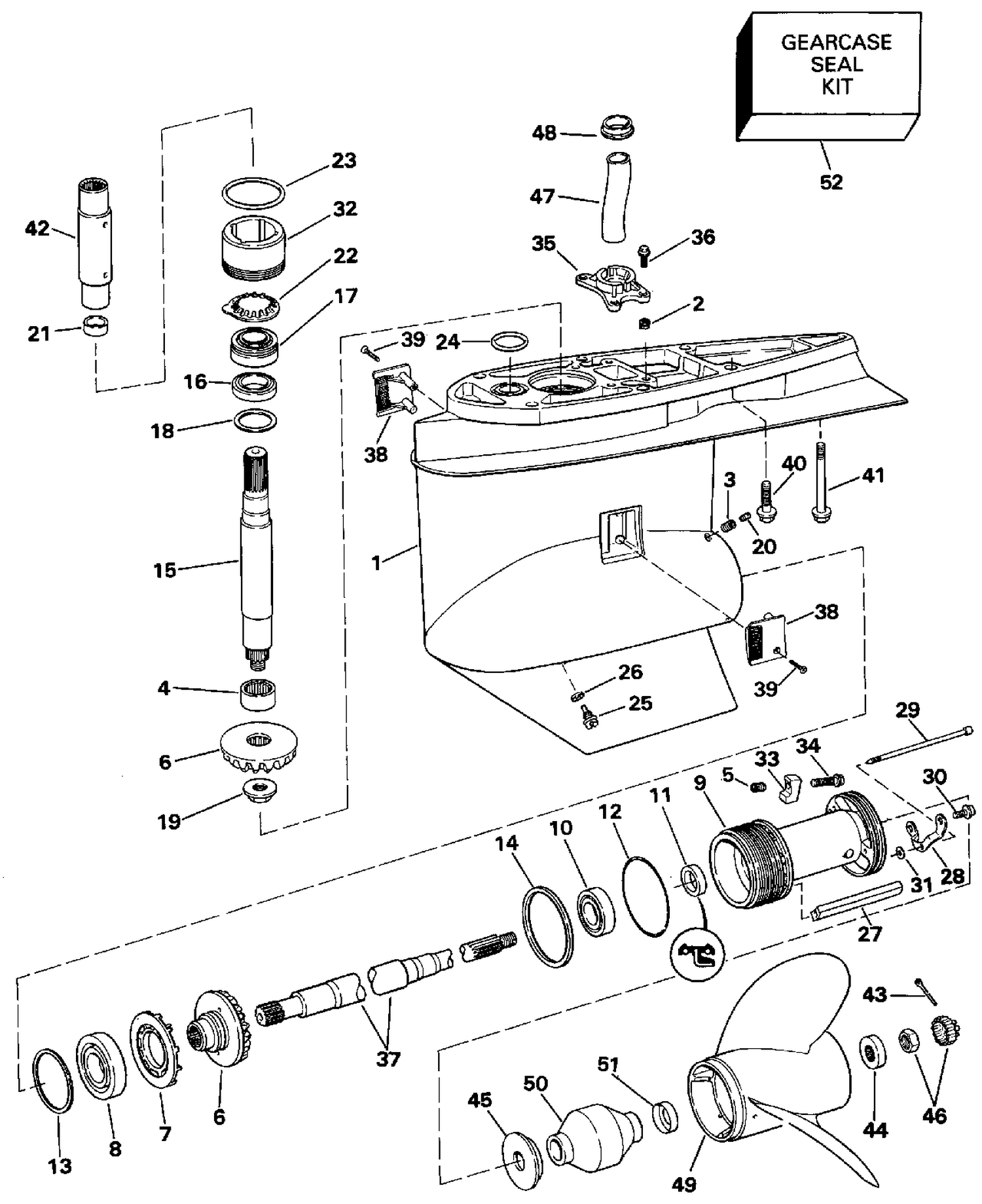 LOWER GEARCASE